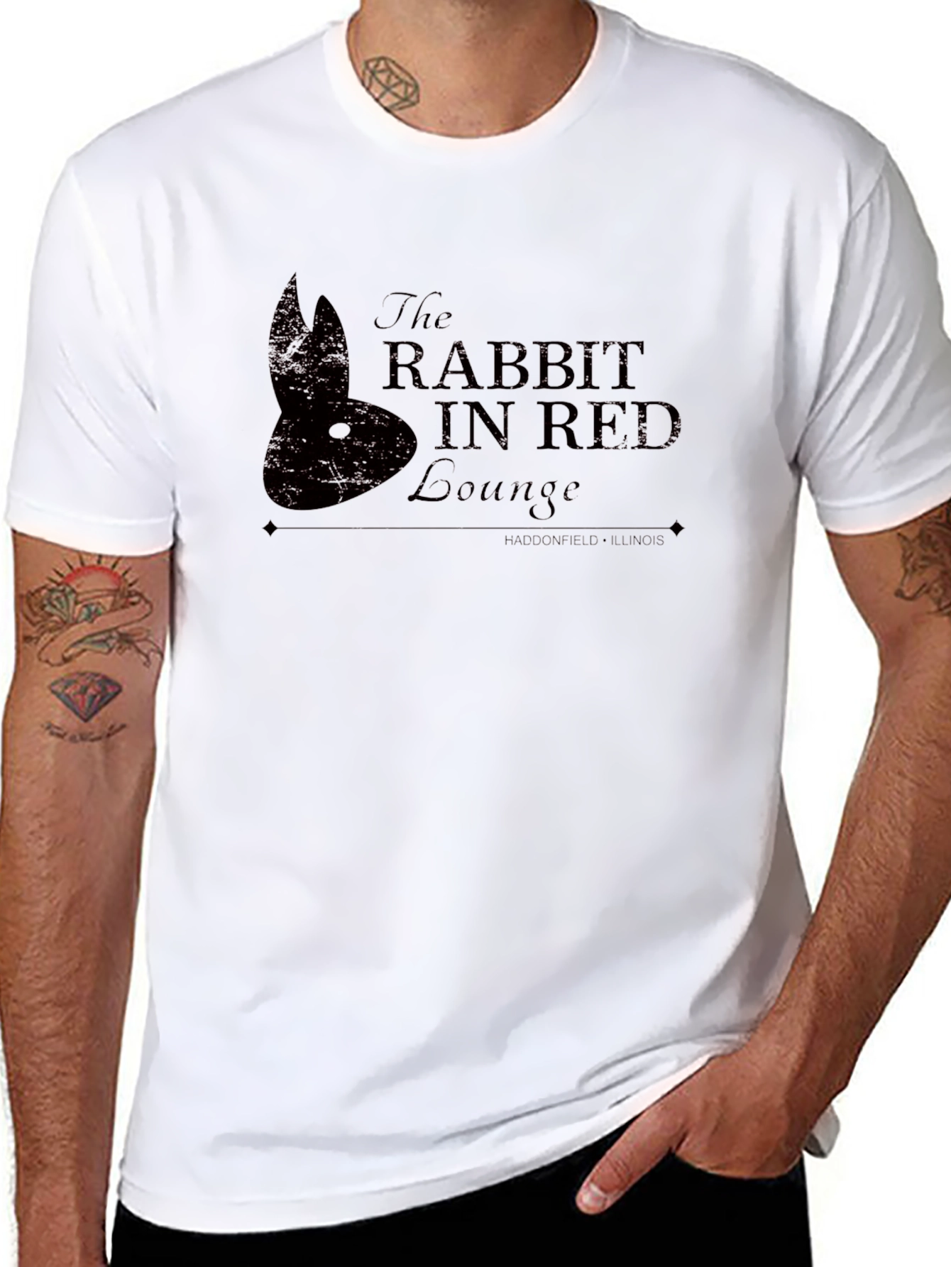 The Rabbit in Red Lounge Graphic T-Shirt
