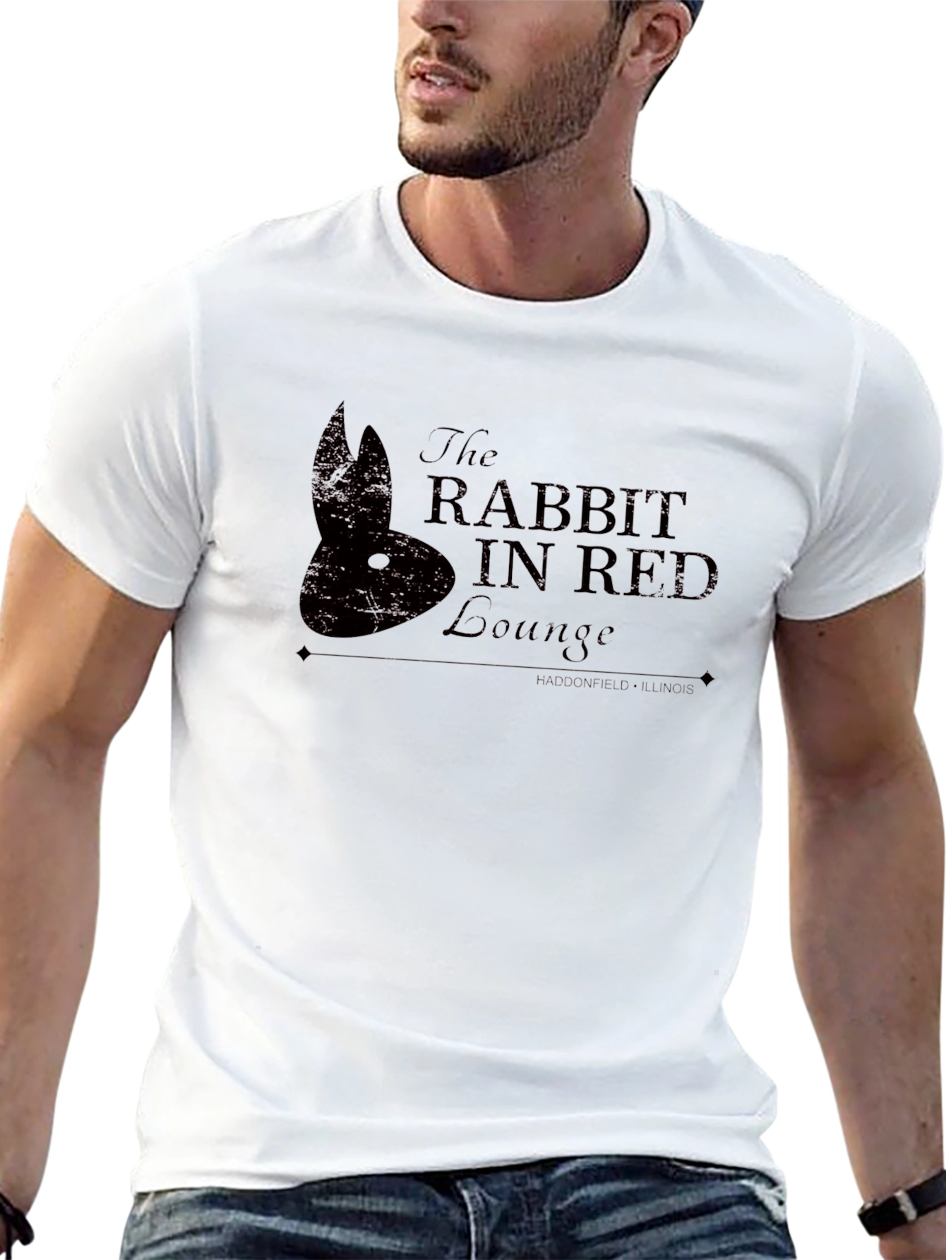 The Rabbit in Red Lounge Graphic T-Shirt