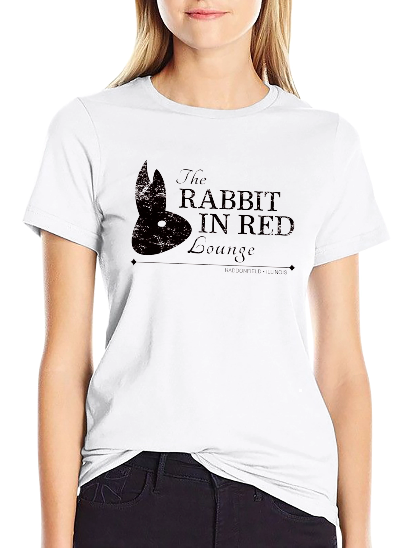The Rabbit in Red Lounge Graphic T-Shirt