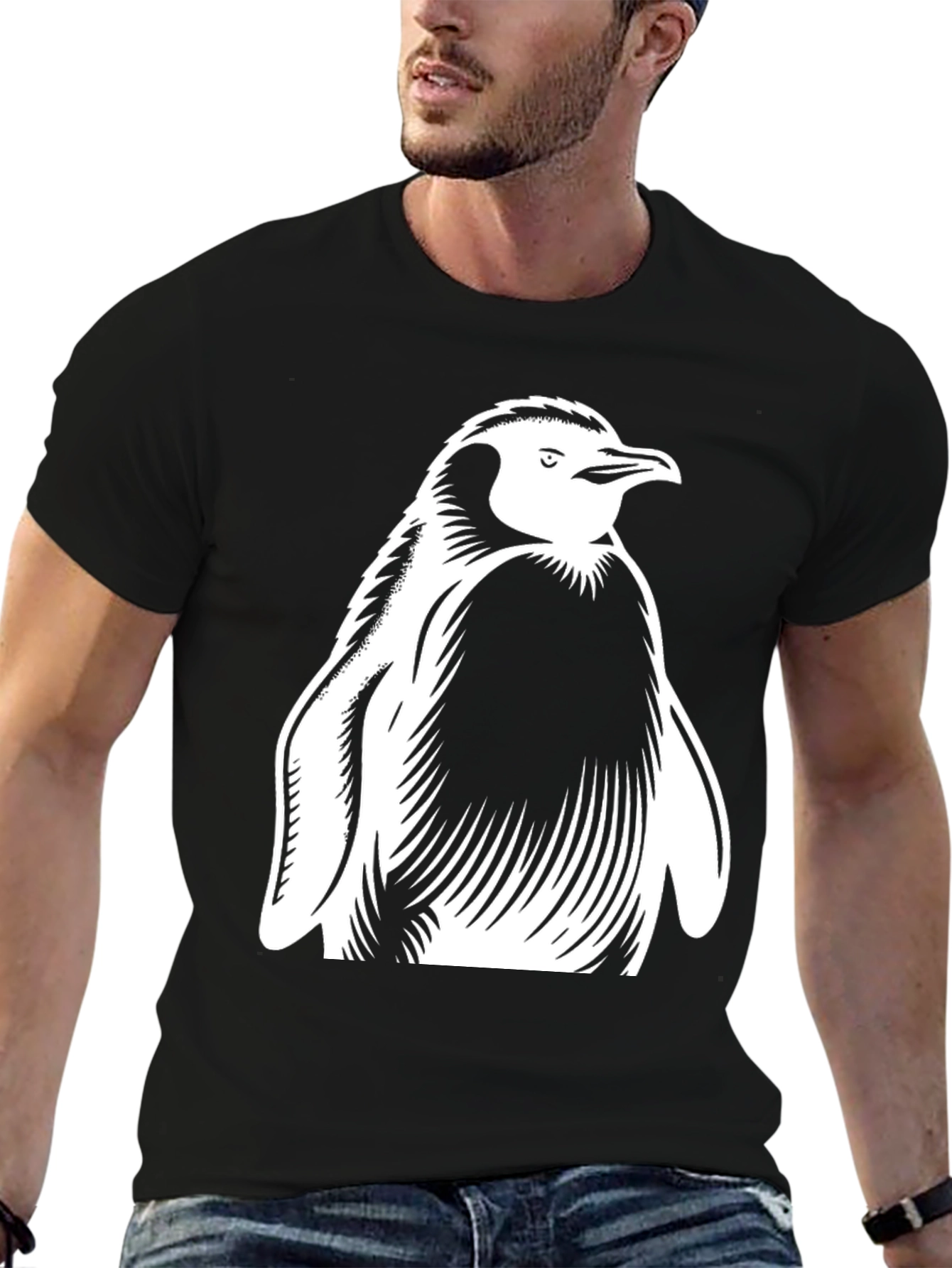 Penguin Graphic Tee - Classic Black
