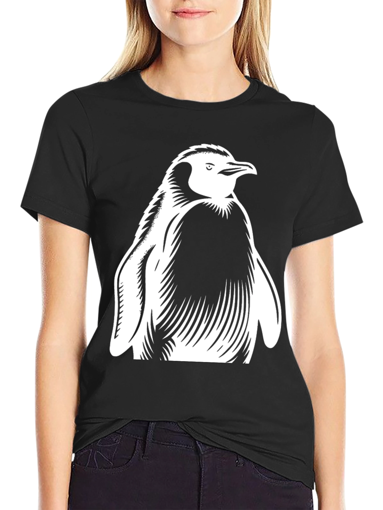 Penguin Graphic Tee - Classic Black