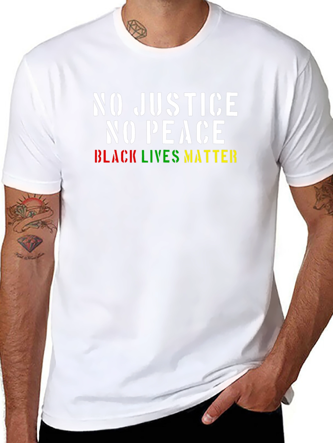 No Justice No Peace Black Lives Matter T-Shirt
