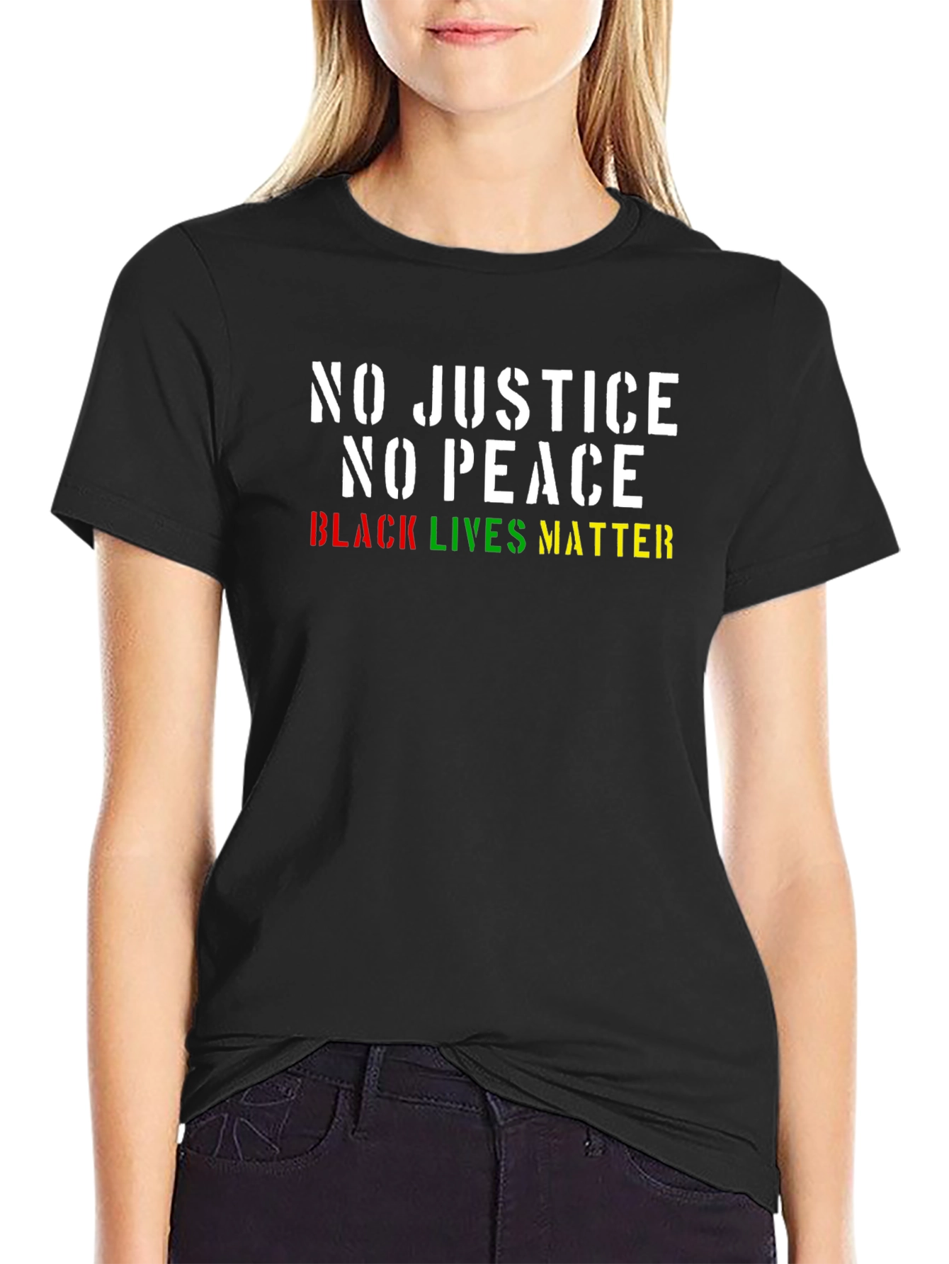 No Justice No Peace Black Lives Matter T-Shirt