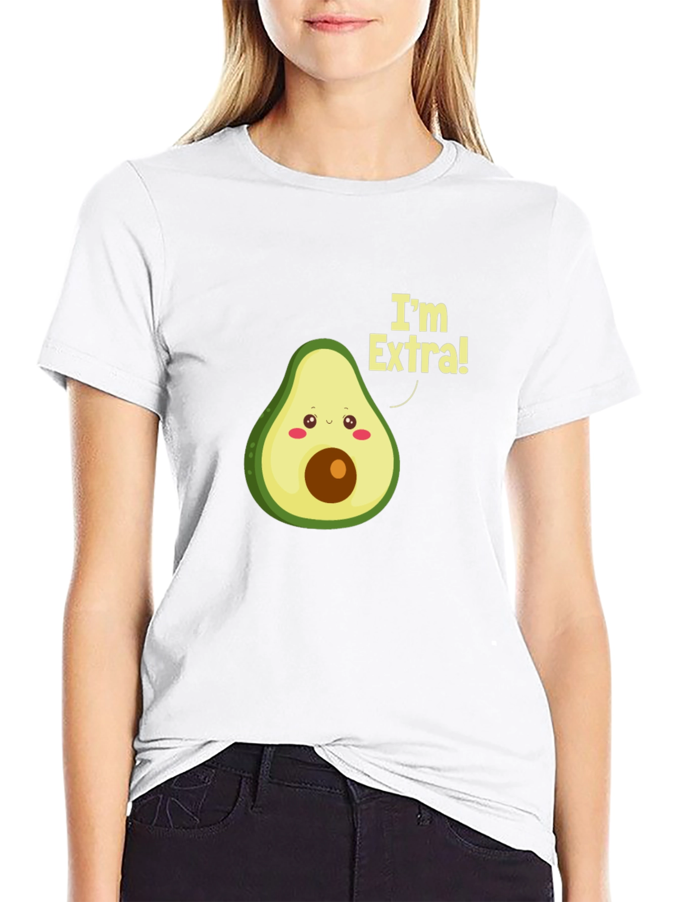 Im Extra! Avocado Graphic T-Shirt