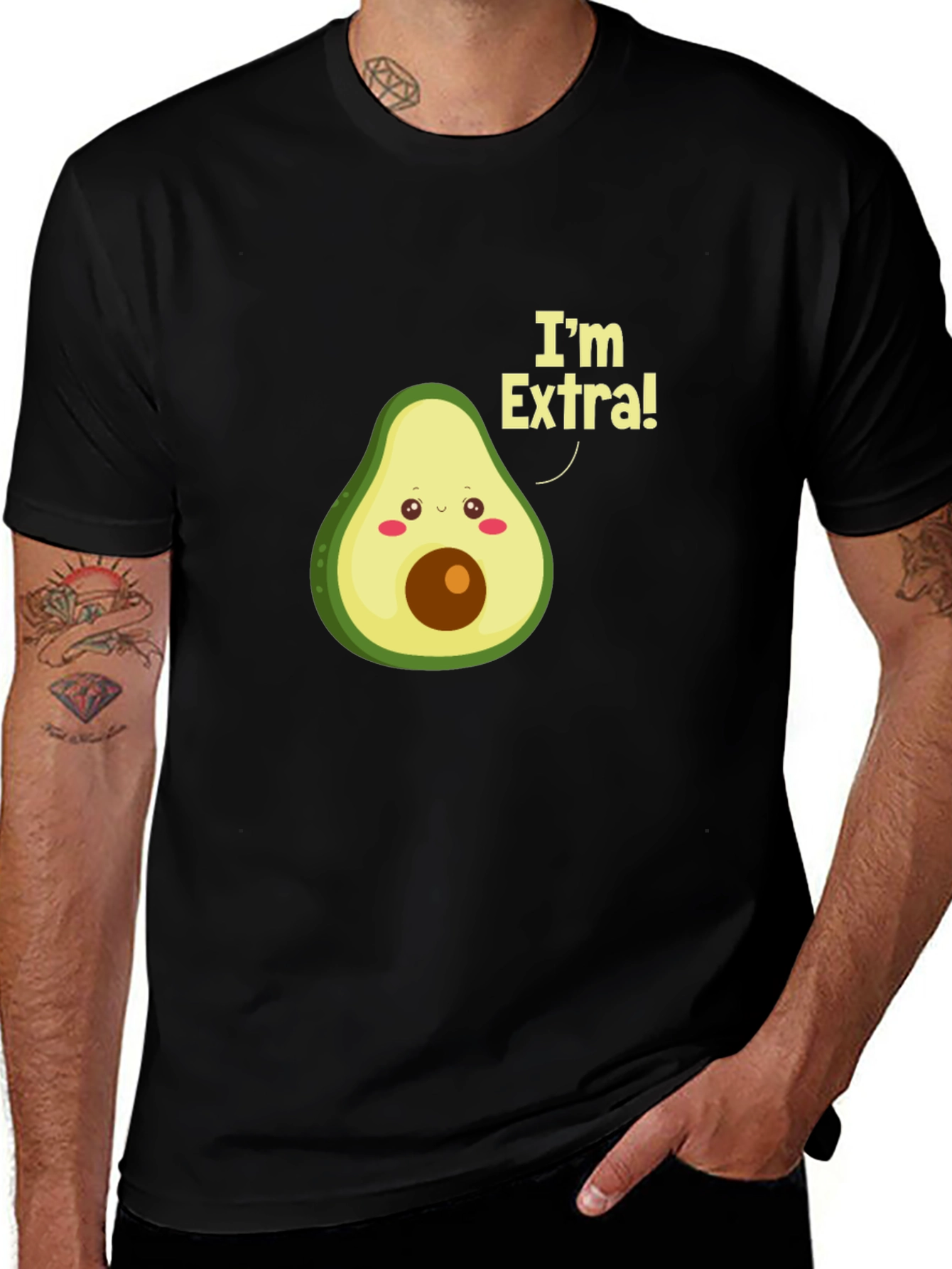 Im Extra! Avocado Graphic T-Shirt