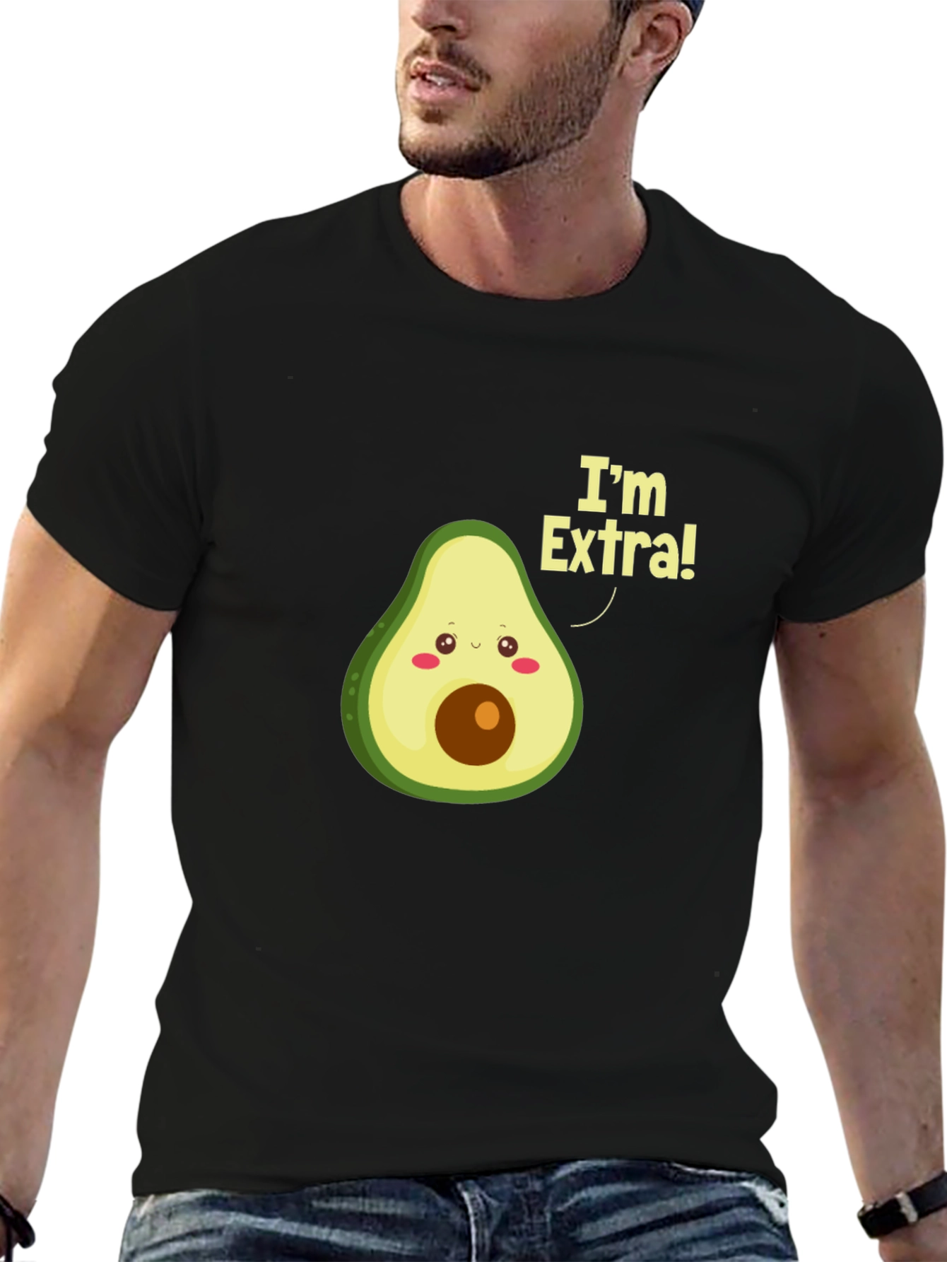 Im Extra! Avocado Graphic T-Shirt