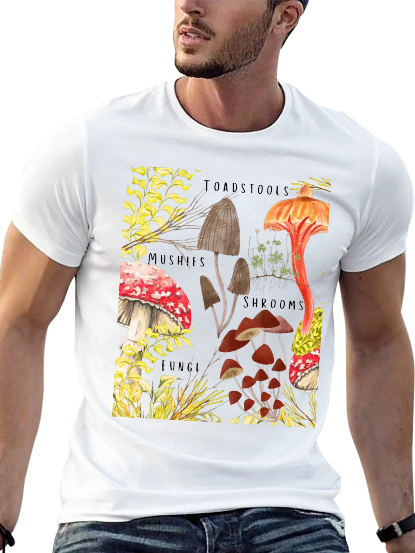 Mushroom Print T-Shirt - Fun Guy Apparel
