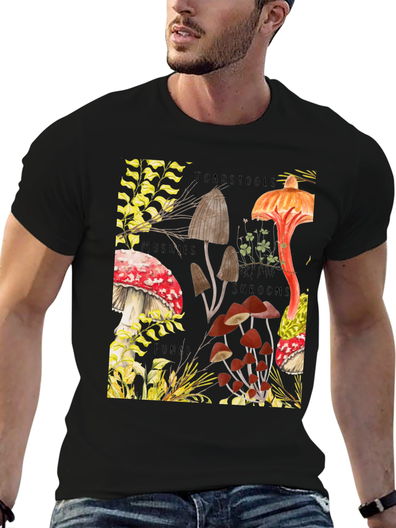 Mushroom Print T-Shirt - Fun Guy Apparel