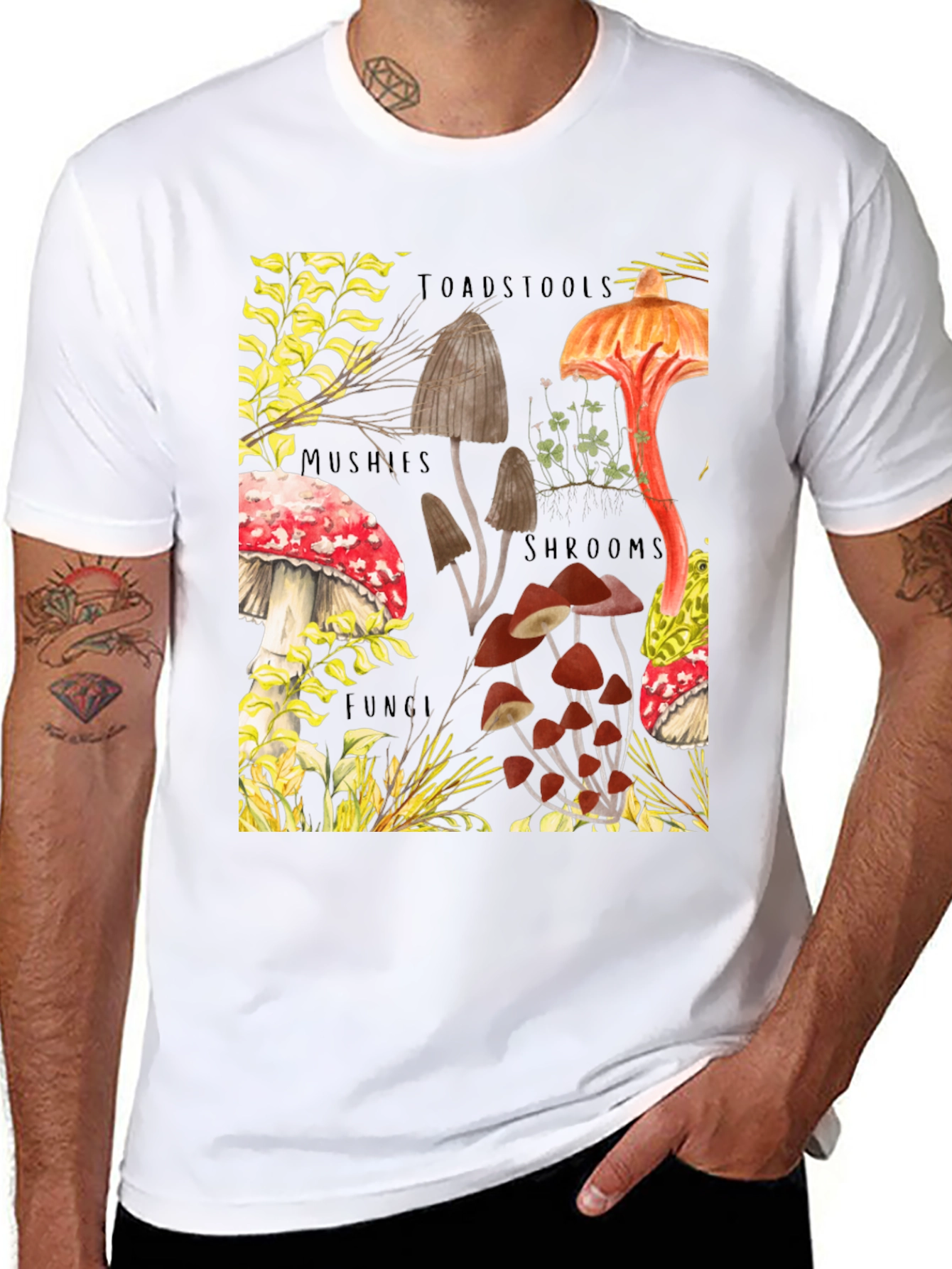 Mushroom Print T-Shirt - Fun Guy Apparel