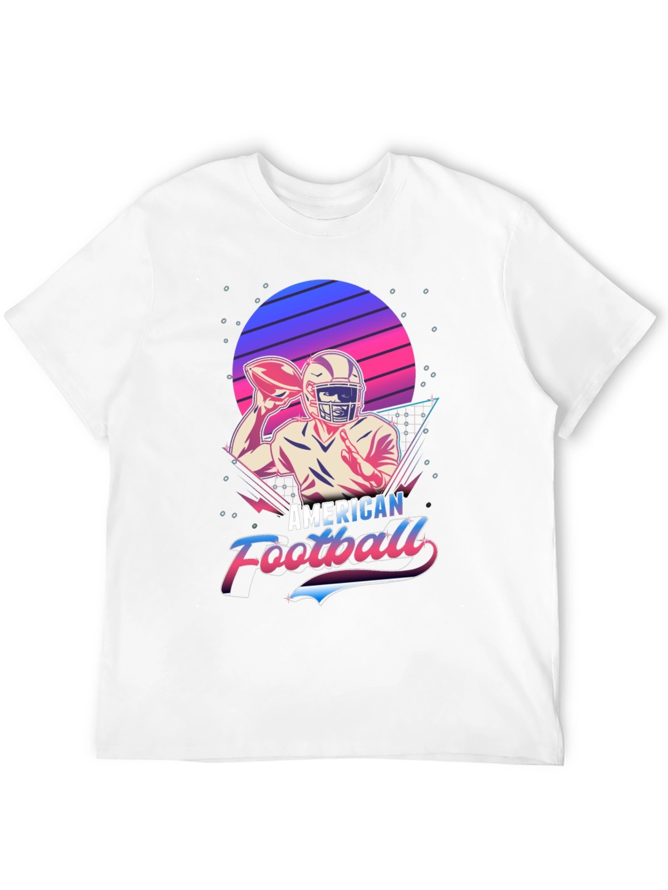 Retro American Football Graphic T-Shirt