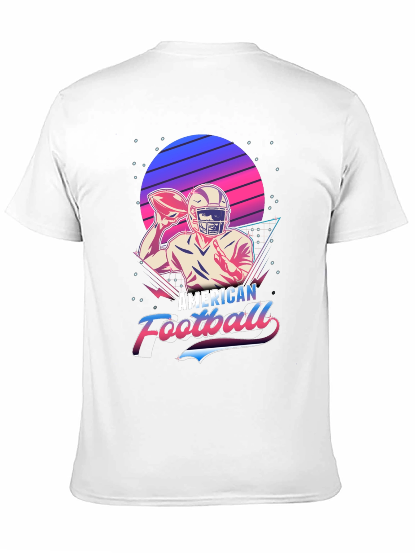 Retro American Football Graphic T-Shirt