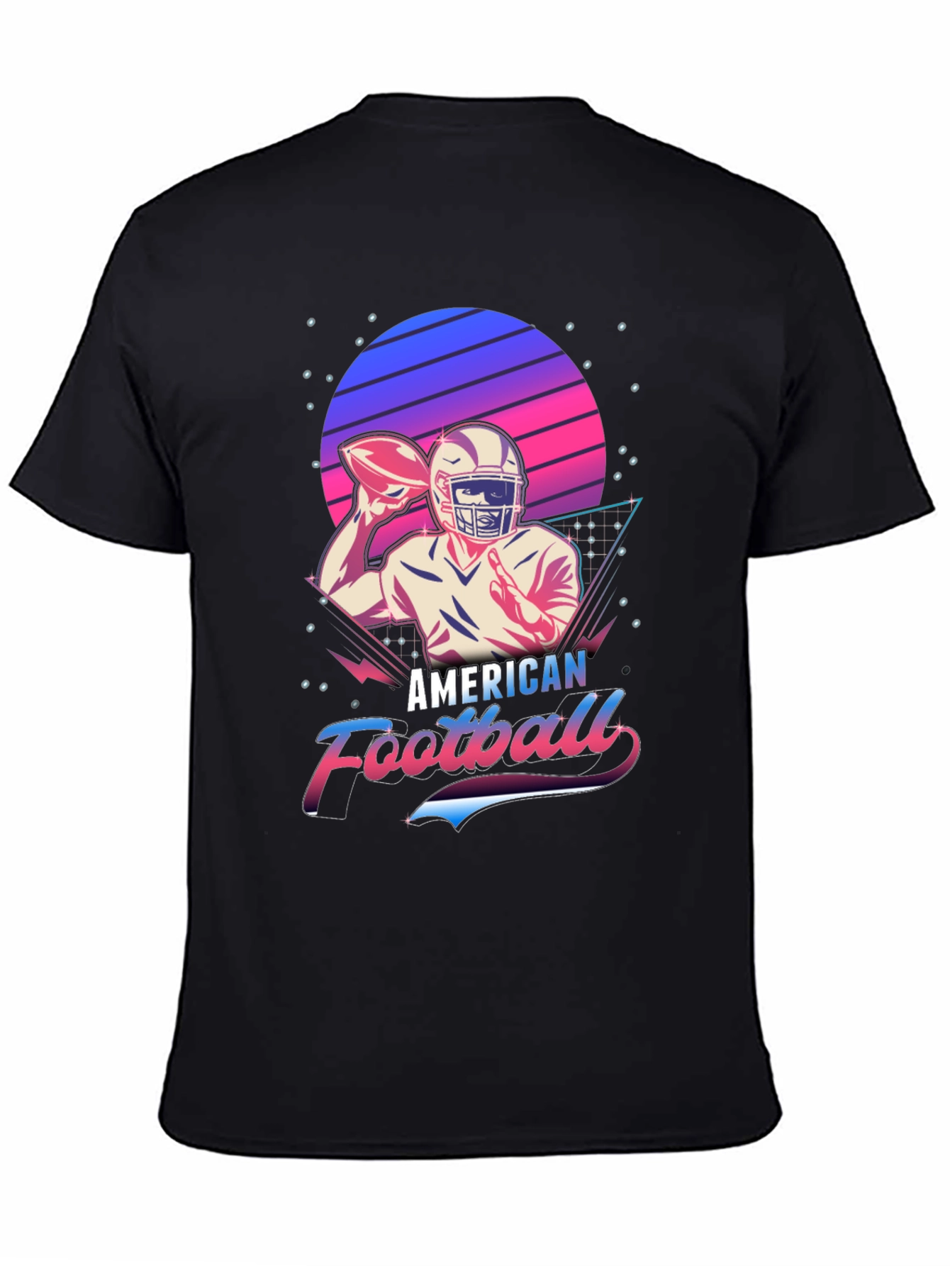 Retro American Football Graphic T-Shirt