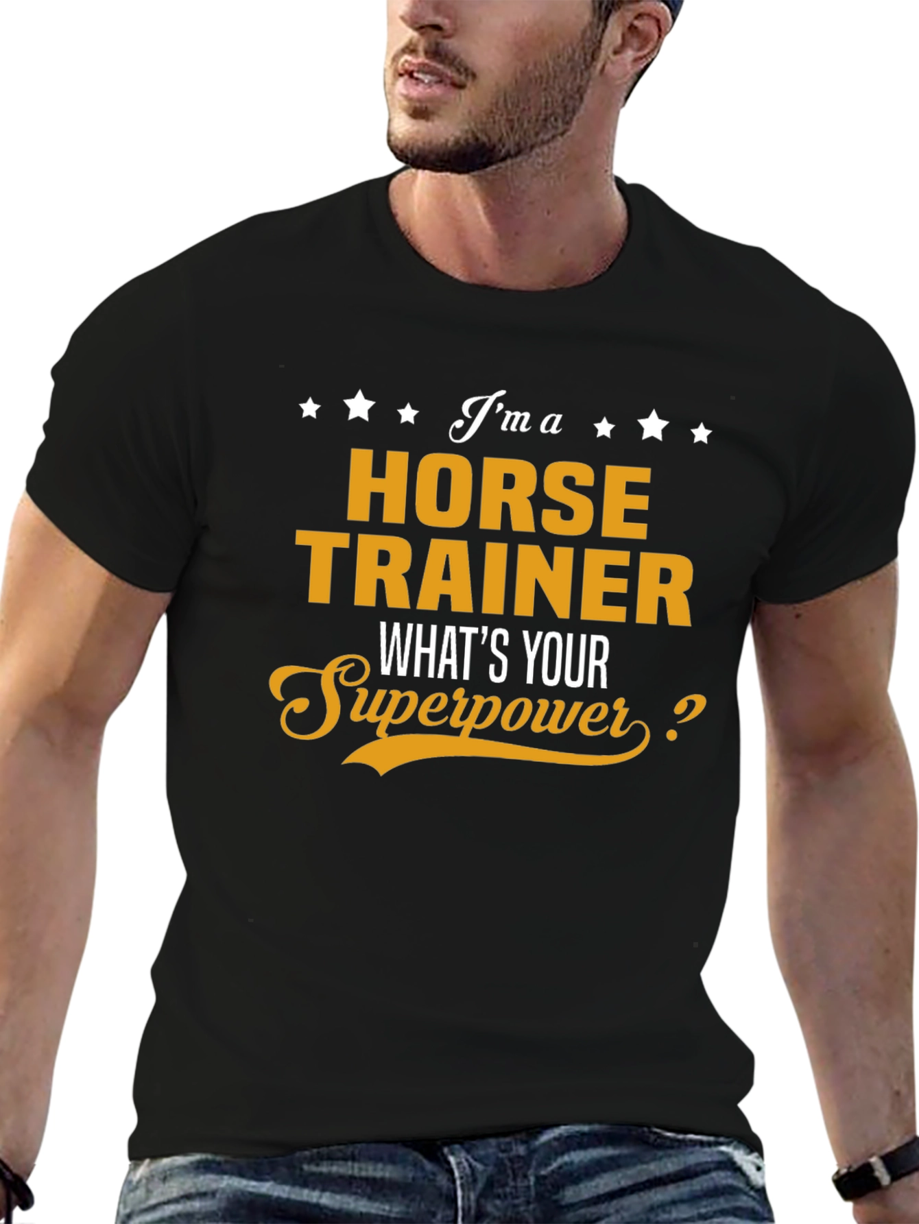Horse Trainer Superpower T-Shirt Funny Gift