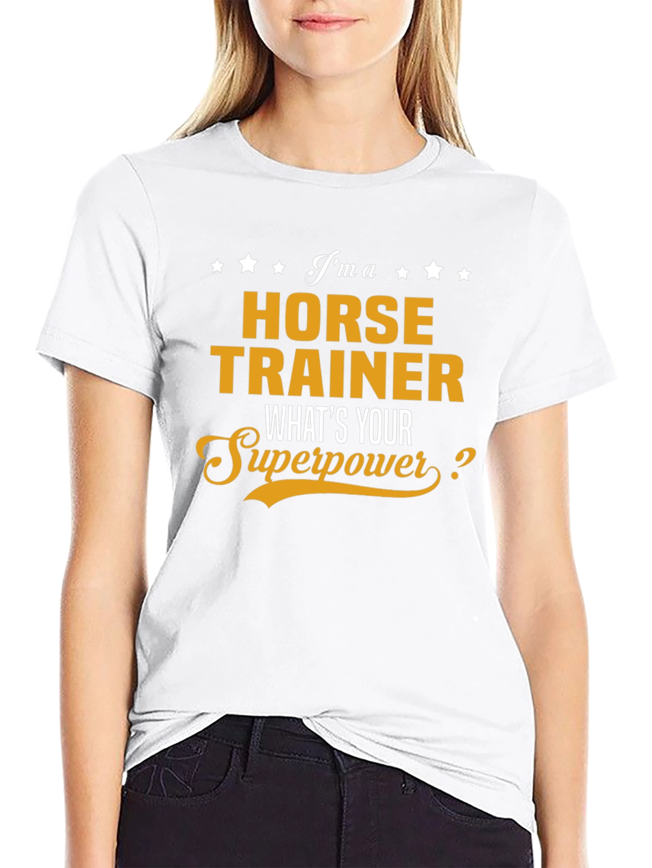 Horse Trainer Superpower T-Shirt Funny Gift