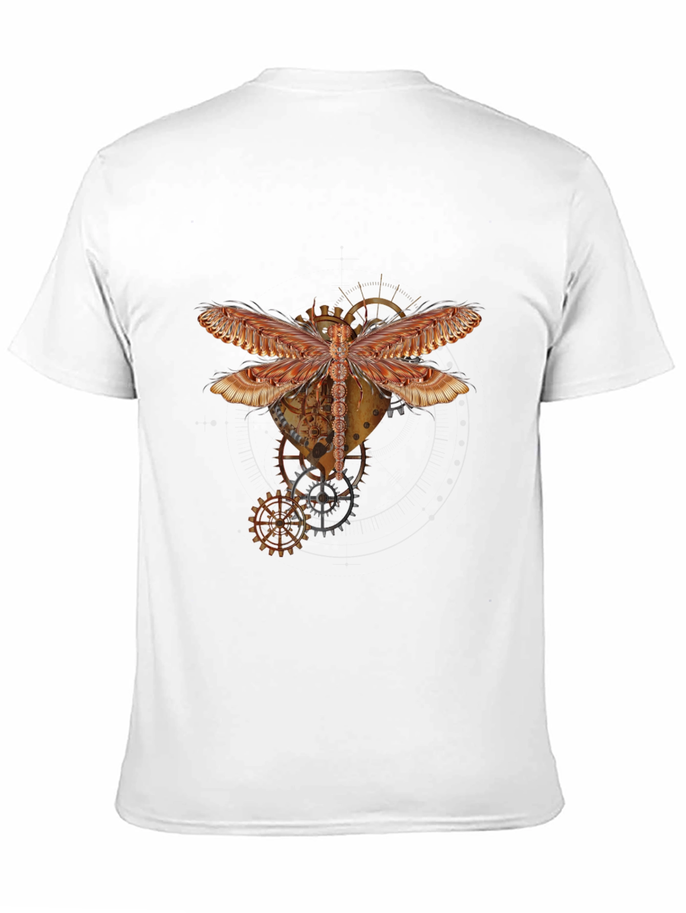 Steampunk Dragonfly Graphic Tee - Unique Design