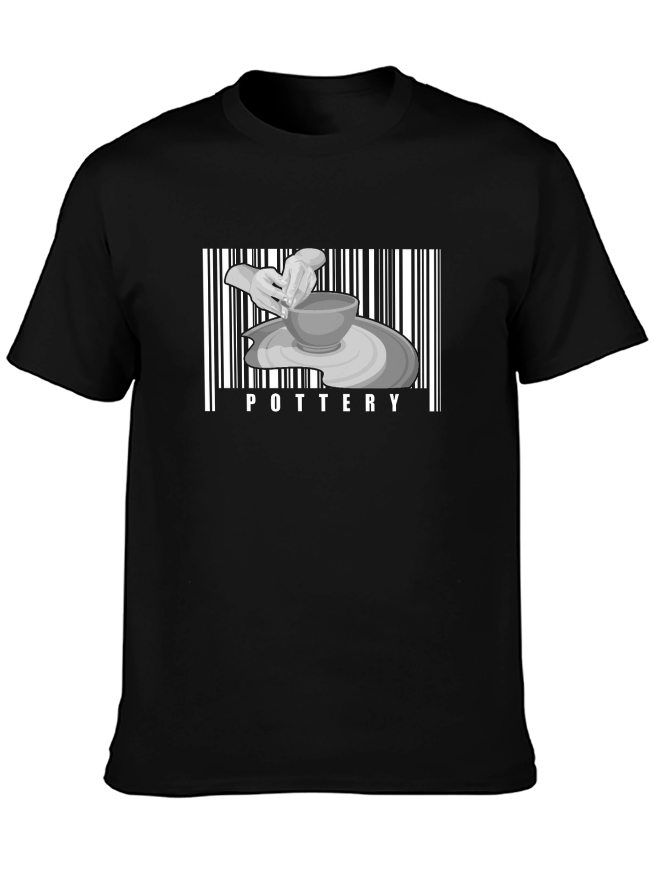 Pottery Barcode Graphic T-Shirt