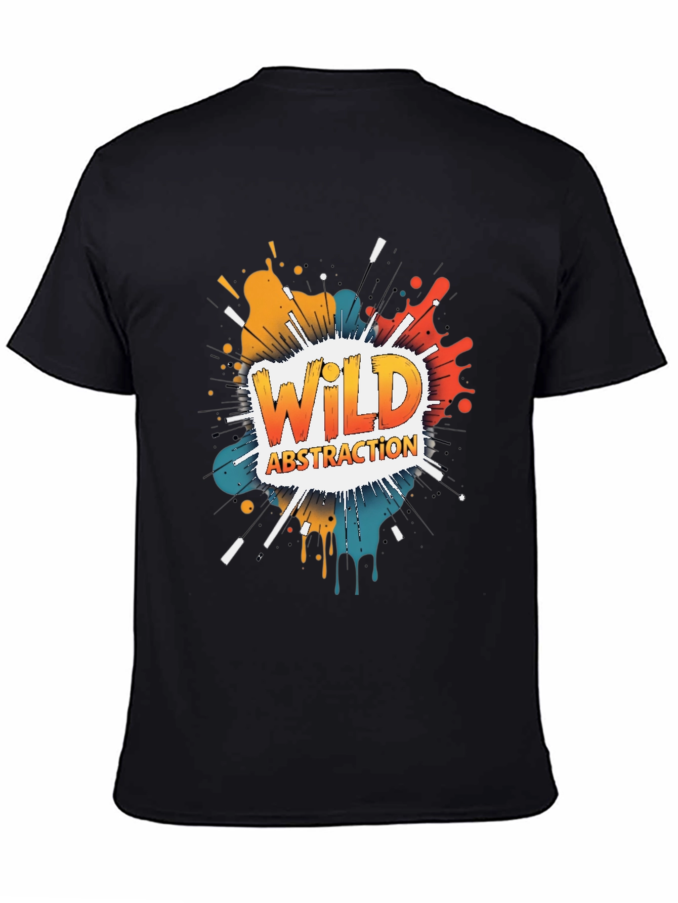 Wild Abstraction Graphic Tee - Bold Artistic Design