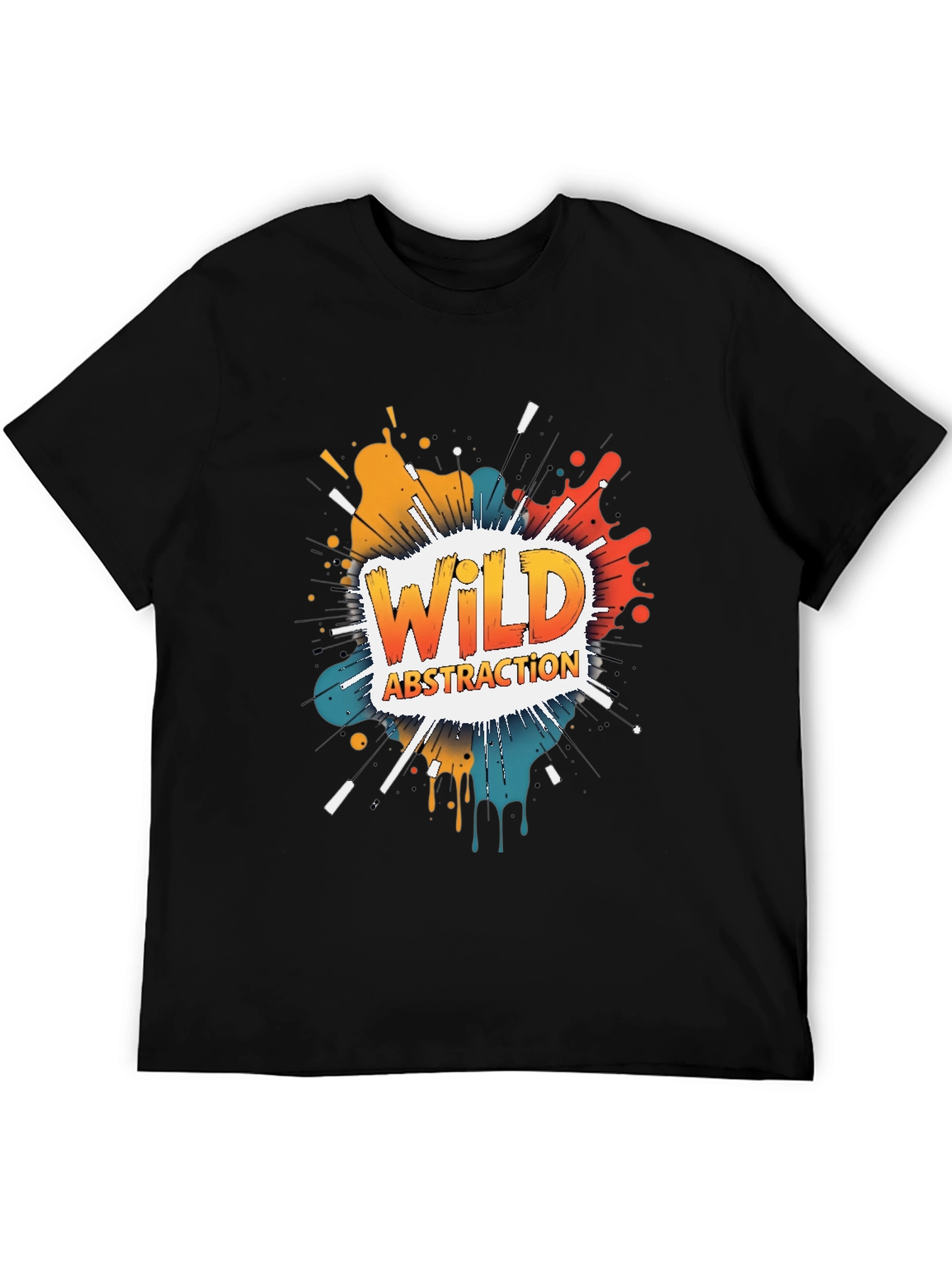 Wild Abstraction Graphic Tee - Bold Artistic Design