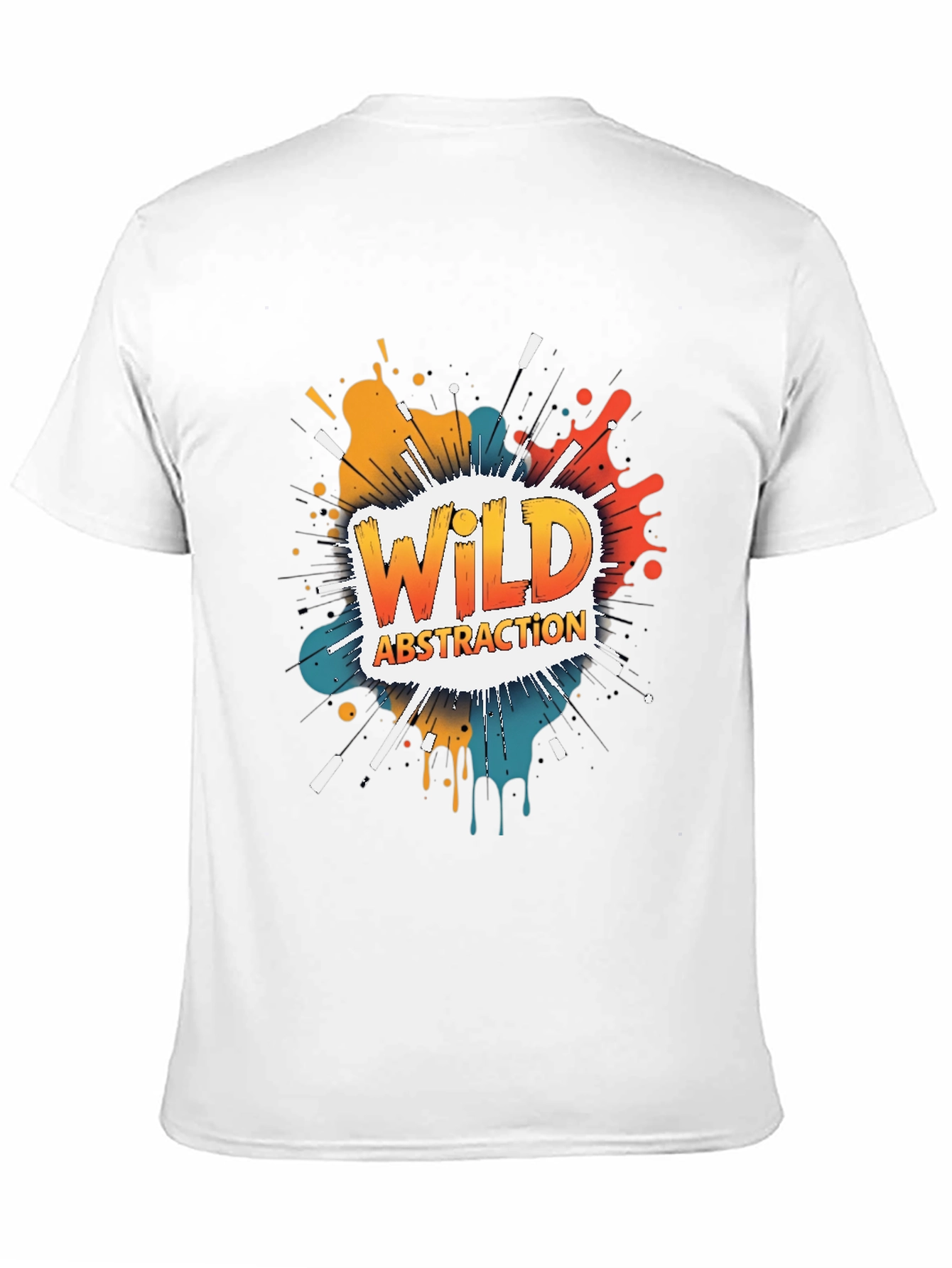 Wild Abstraction Graphic Tee - Bold Artistic Design