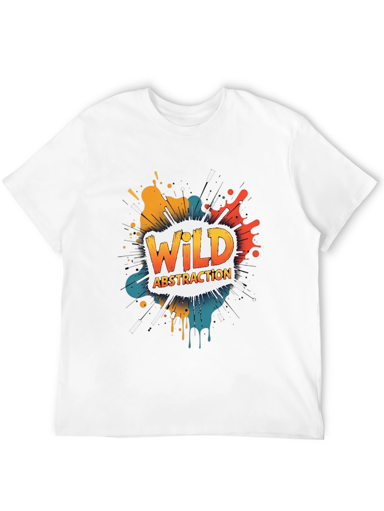 Wild Abstraction Graphic Tee - Bold Artistic Design