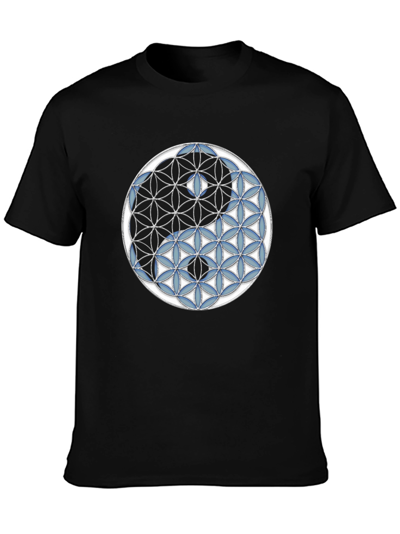 Yin Yang Flower of Life Graphic Tee