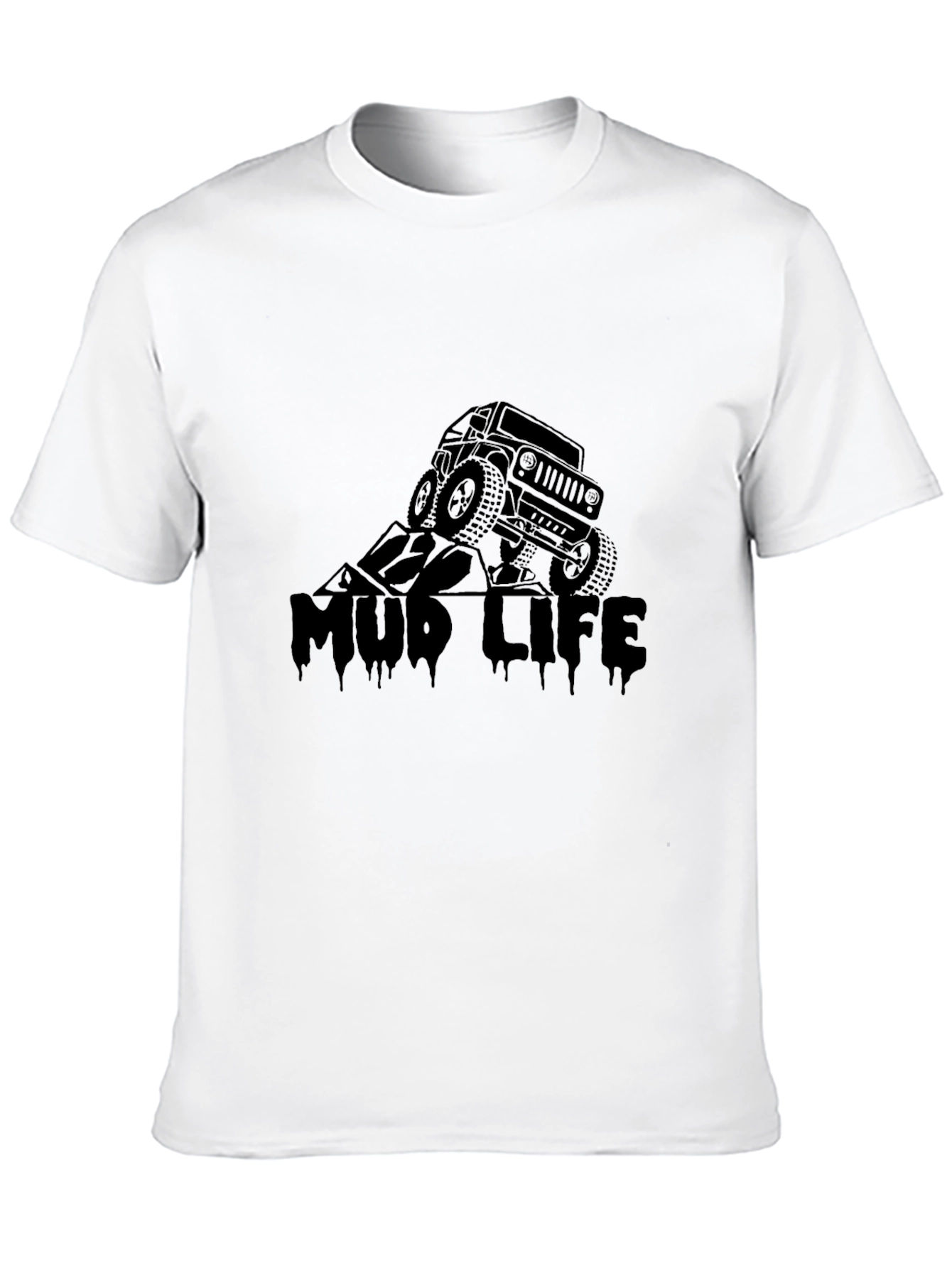 Mud Life Black Graphic Tee for Off-Road Enthusiasts