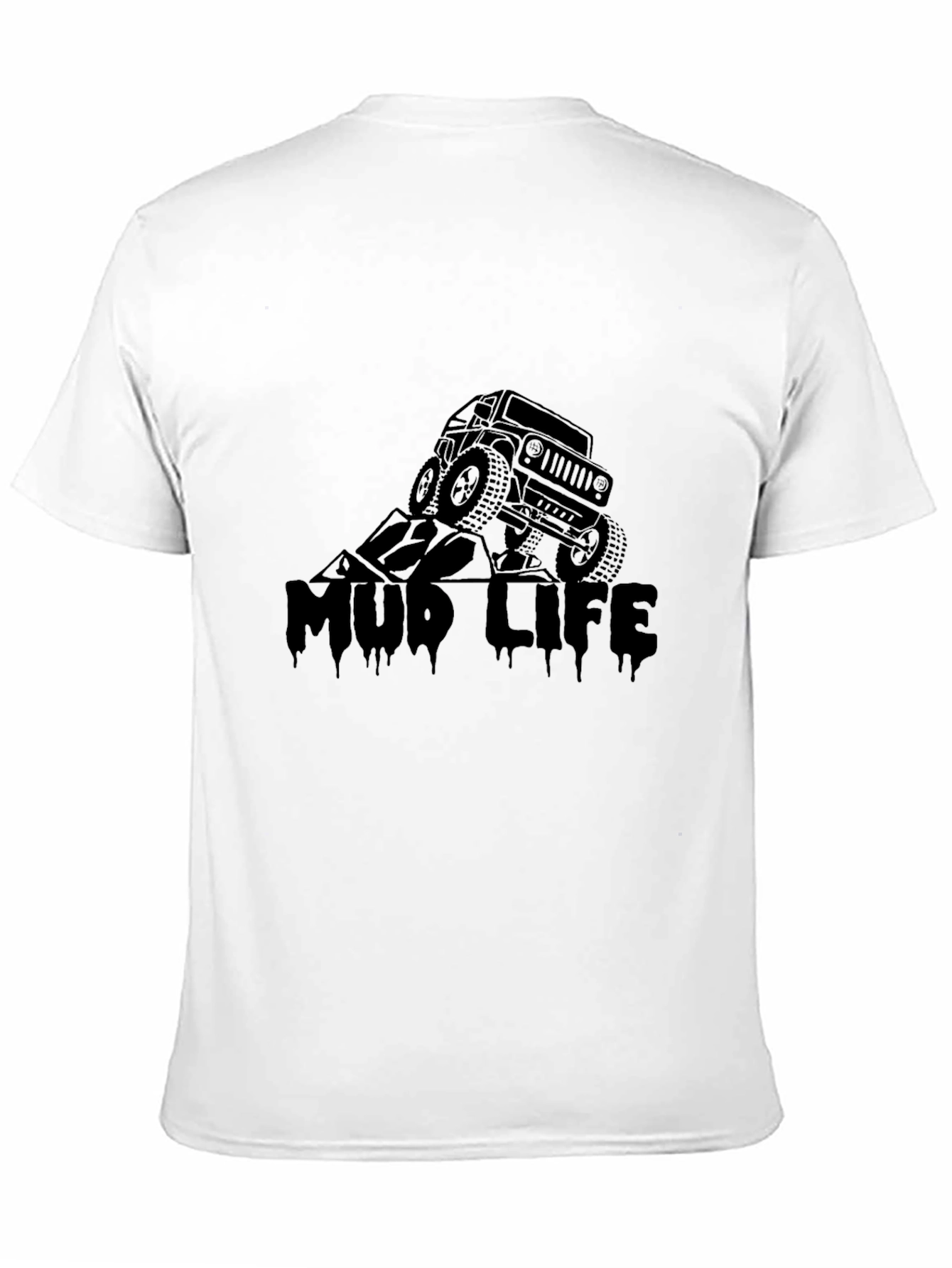 Mud Life Black Graphic Tee for Off-Road Enthusiasts
