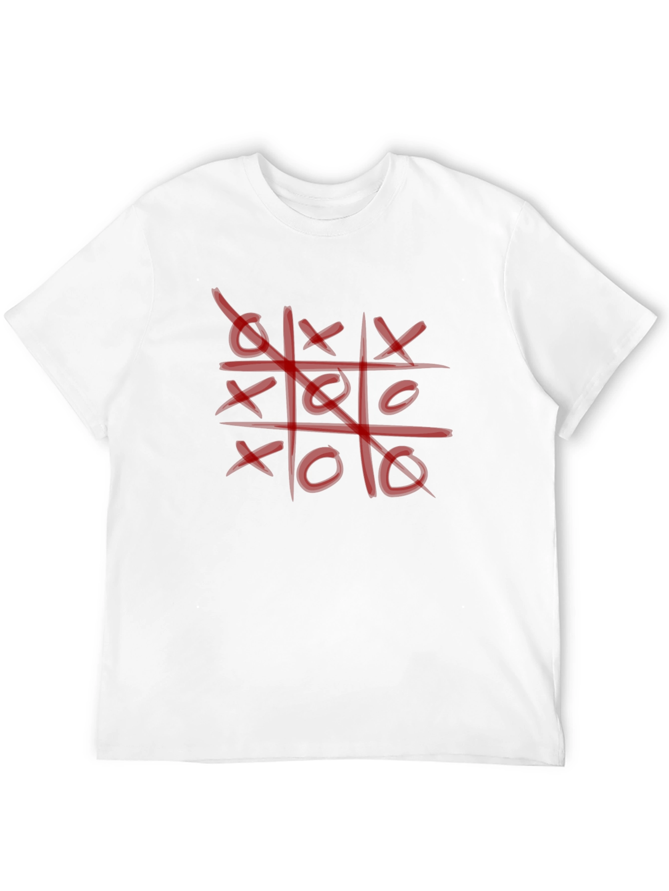 Tic-Tac-Toe Graphic T-Shirt - Casual Style