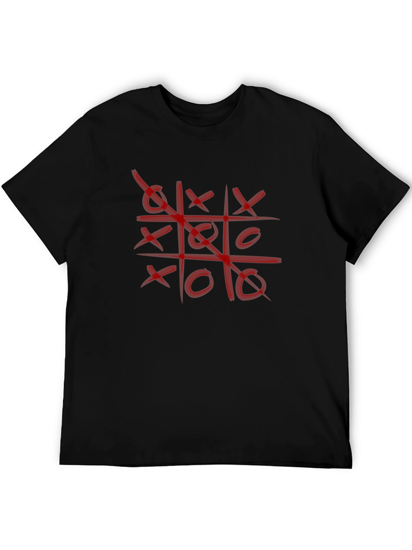 Tic-Tac-Toe Graphic T-Shirt - Casual Style