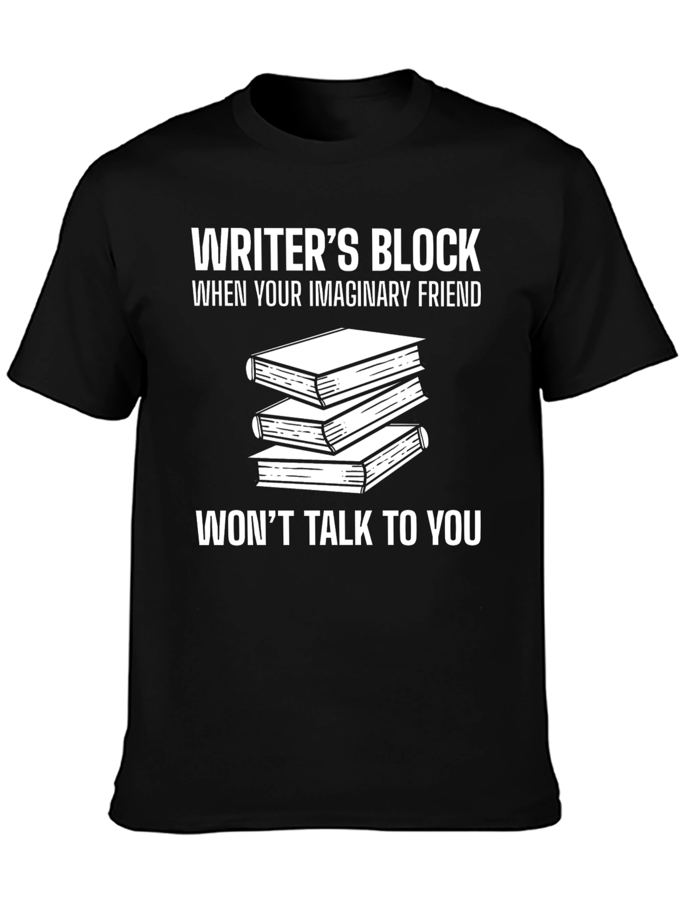 Writers Block Novelty Graphic T-Shirt