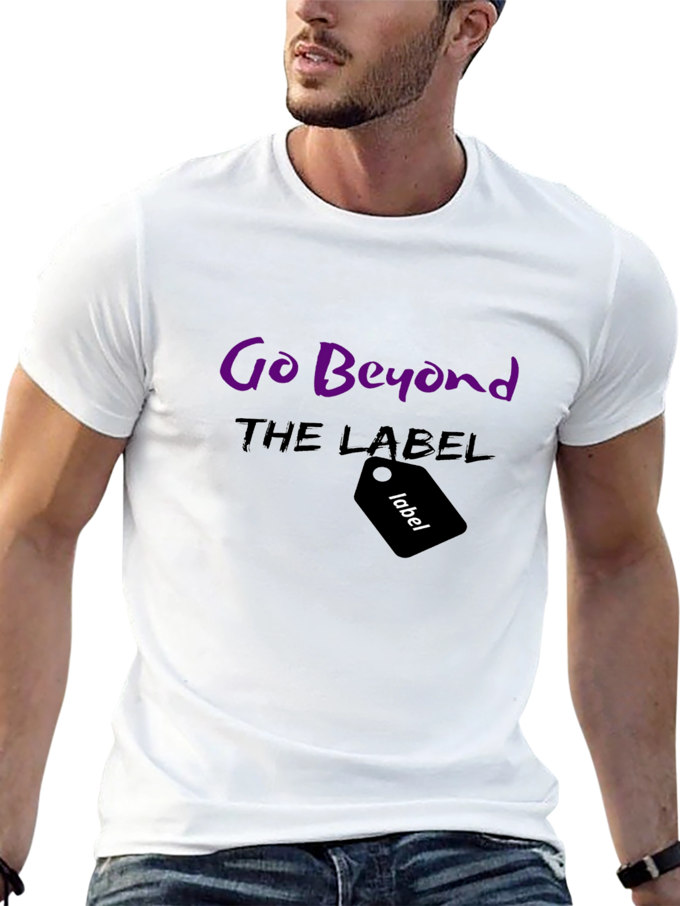 Go Beyond the Label Black Graphic Tee
