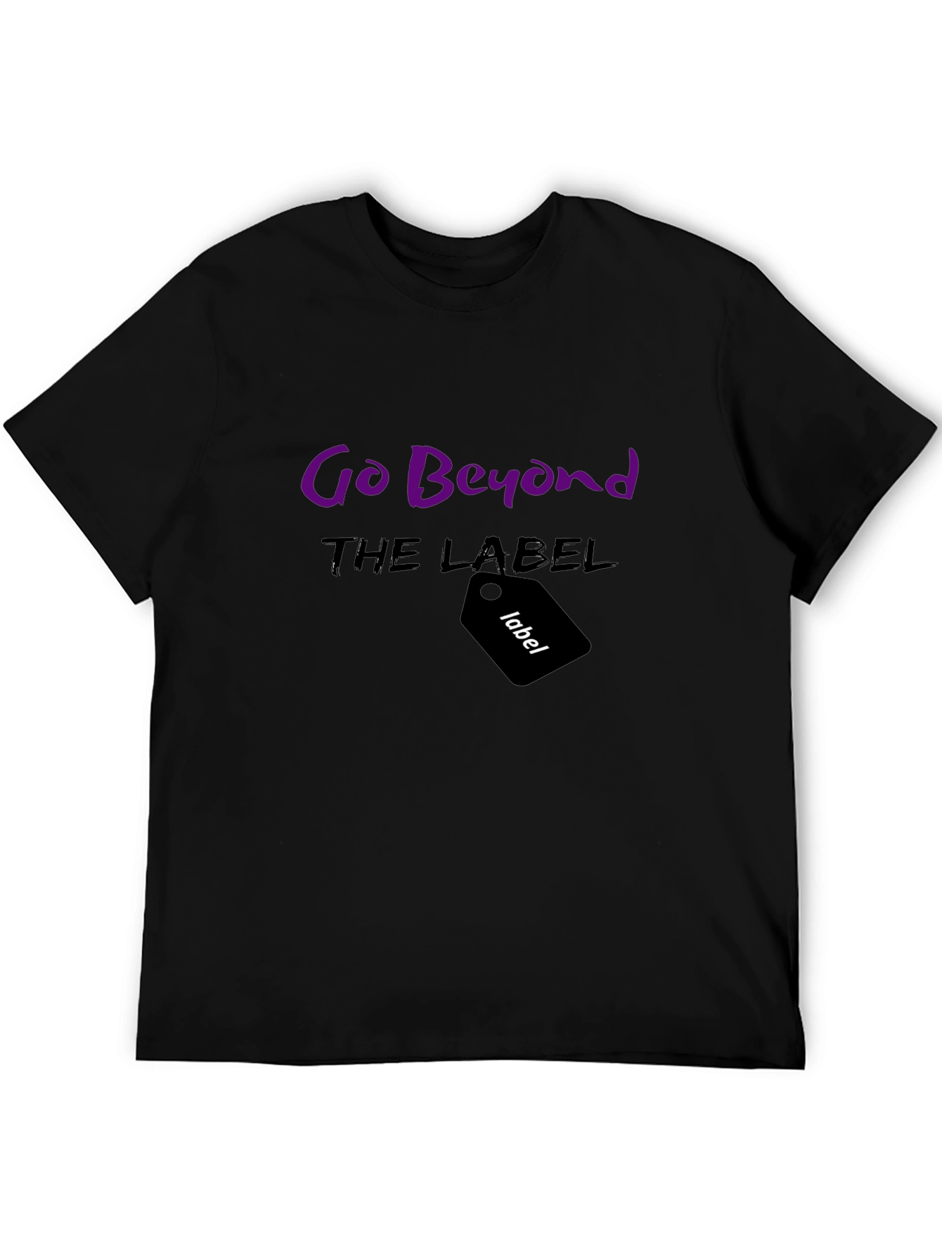 Go Beyond the Label Black Graphic Tee