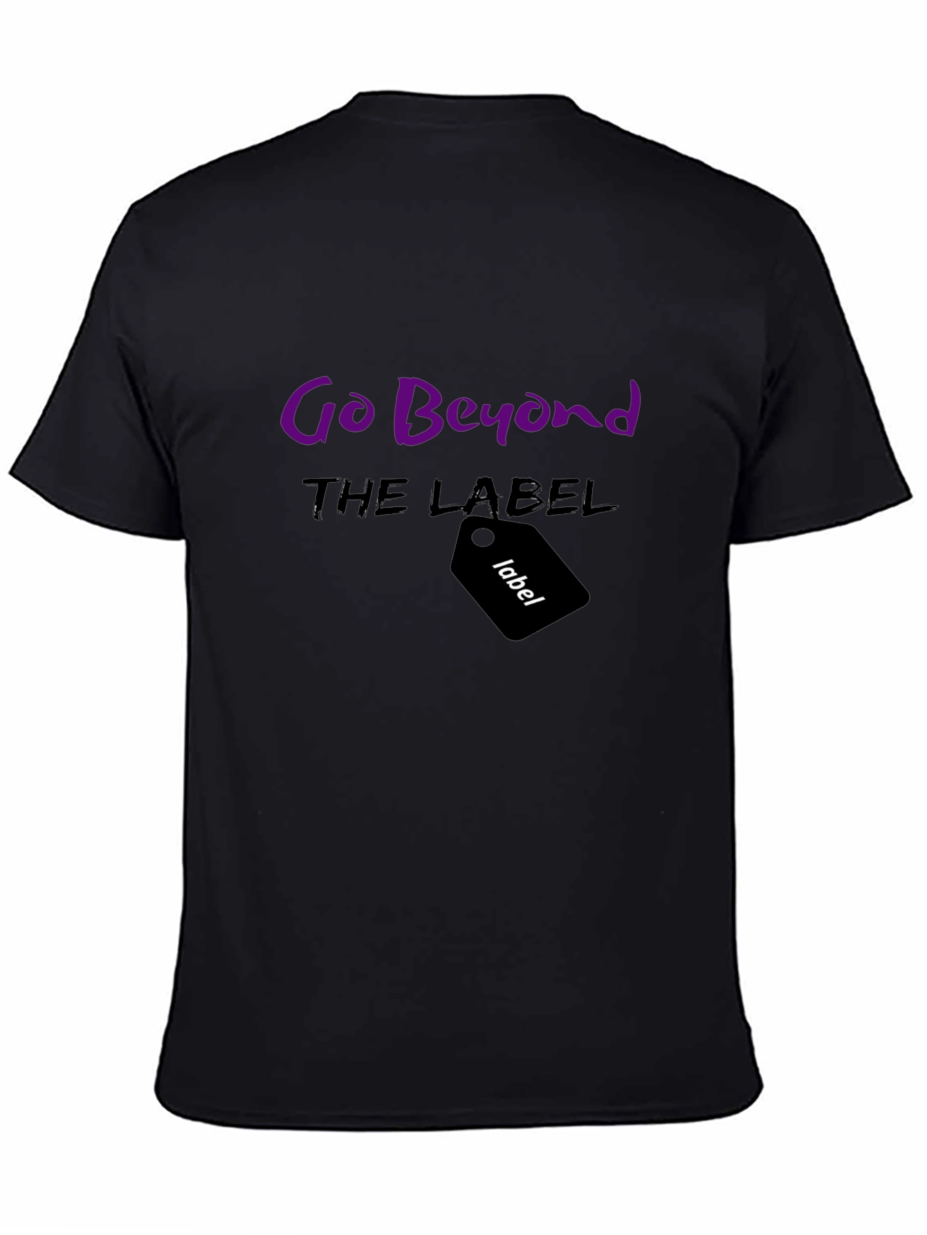 Go Beyond the Label Black Graphic Tee