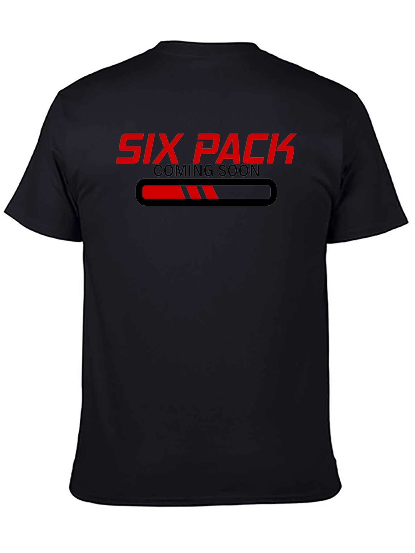 Six Pack Coming Soon Black Graphic Tee