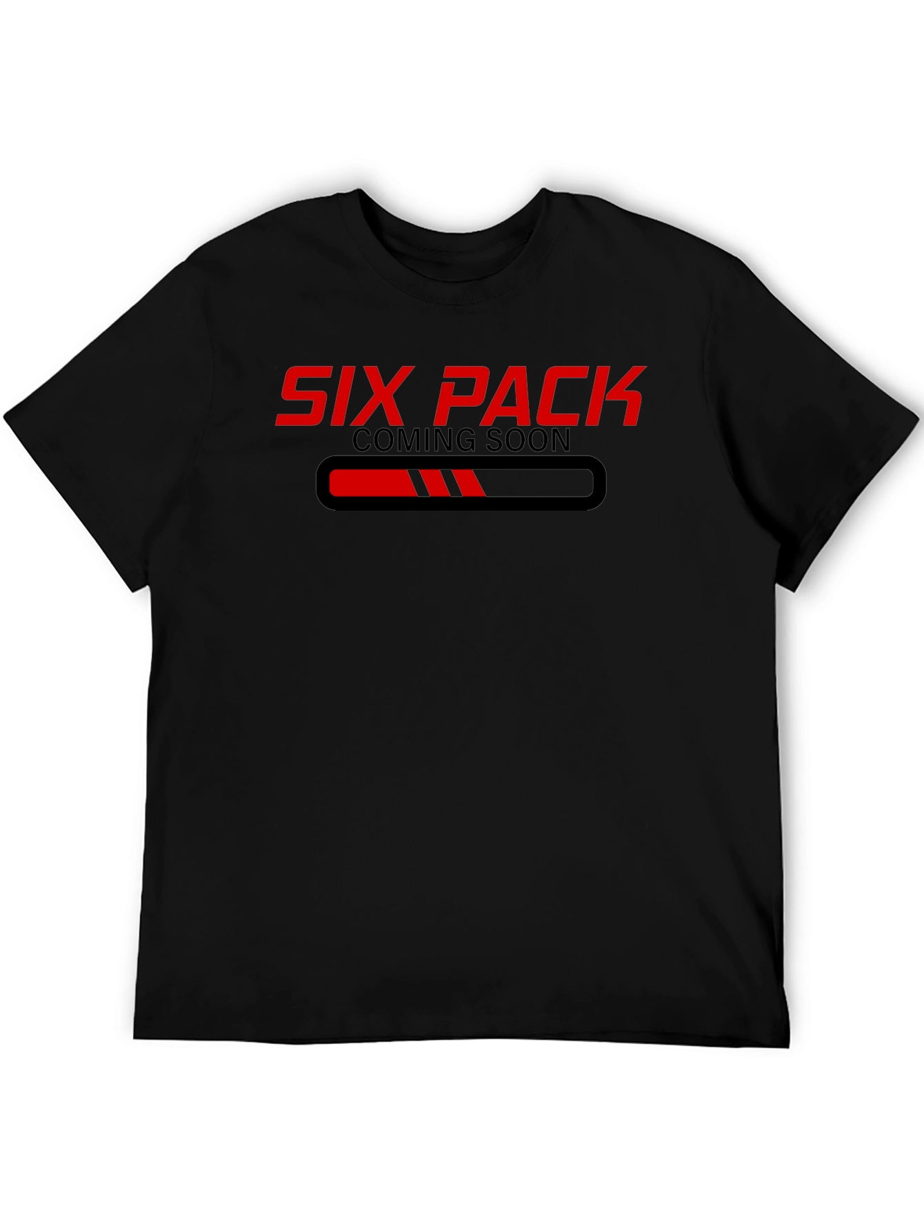 Six Pack Coming Soon Black Graphic Tee