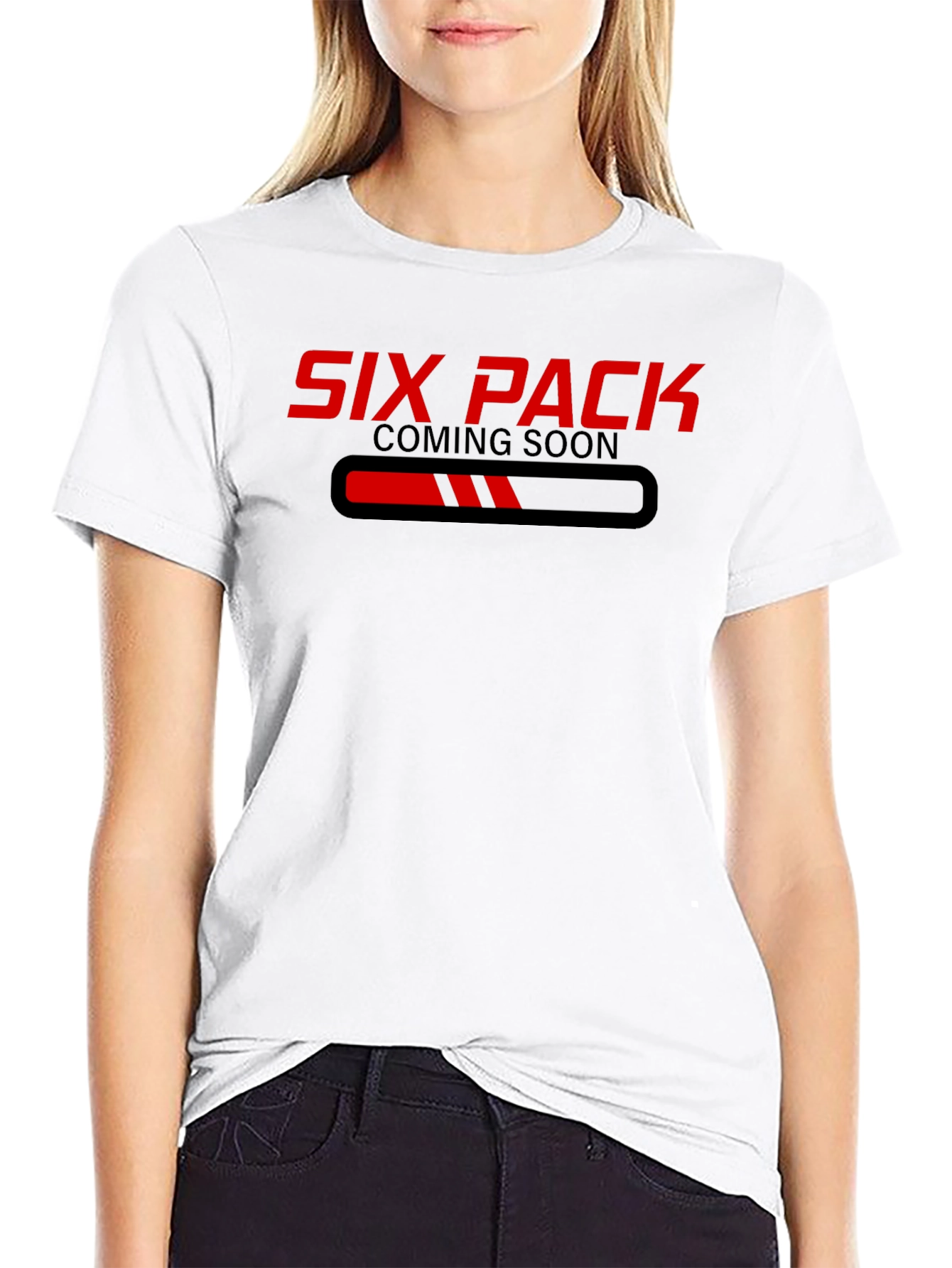 Six Pack Coming Soon Black Graphic Tee