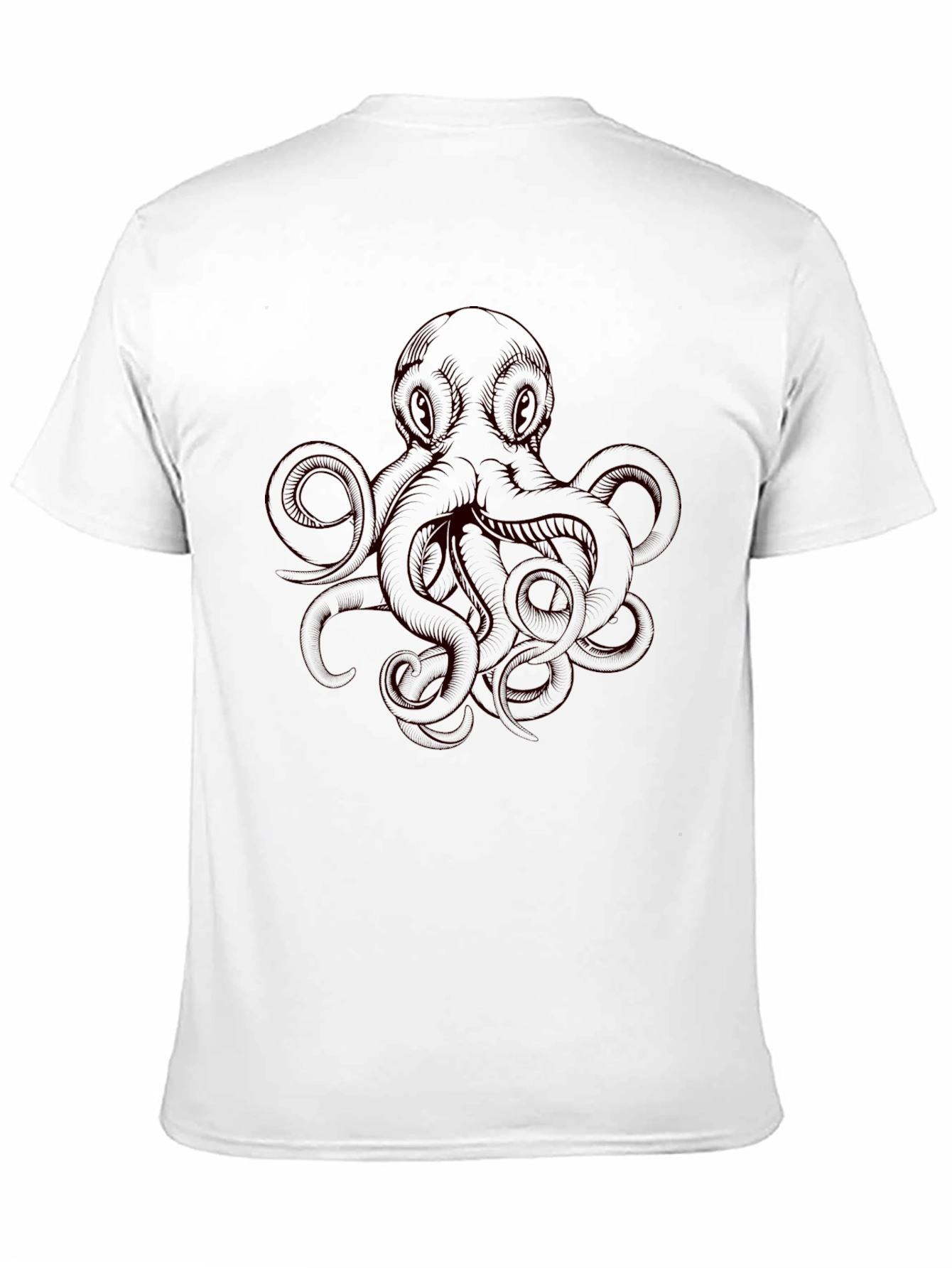 Mens Octopus Graphic T-Shirt - Black