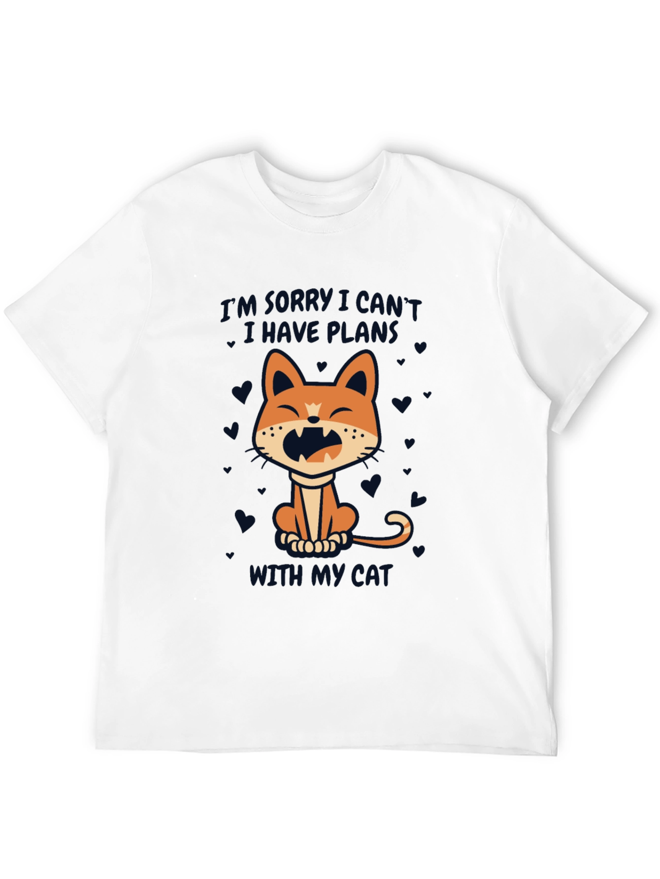 Cat Plans T-Shirt - Funny Graphic Tee