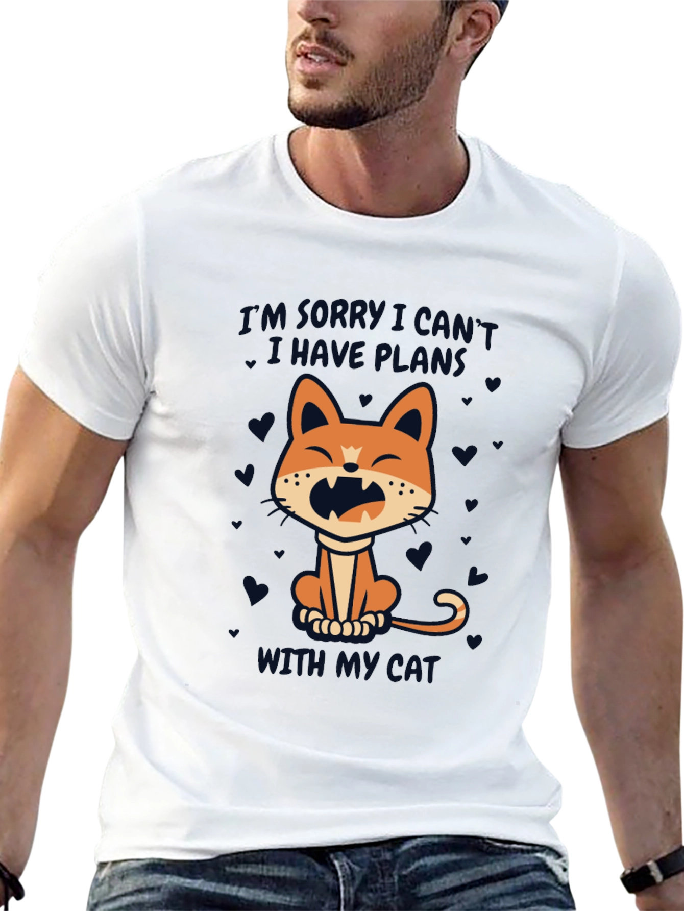 Cat Plans T-Shirt - Funny Graphic Tee