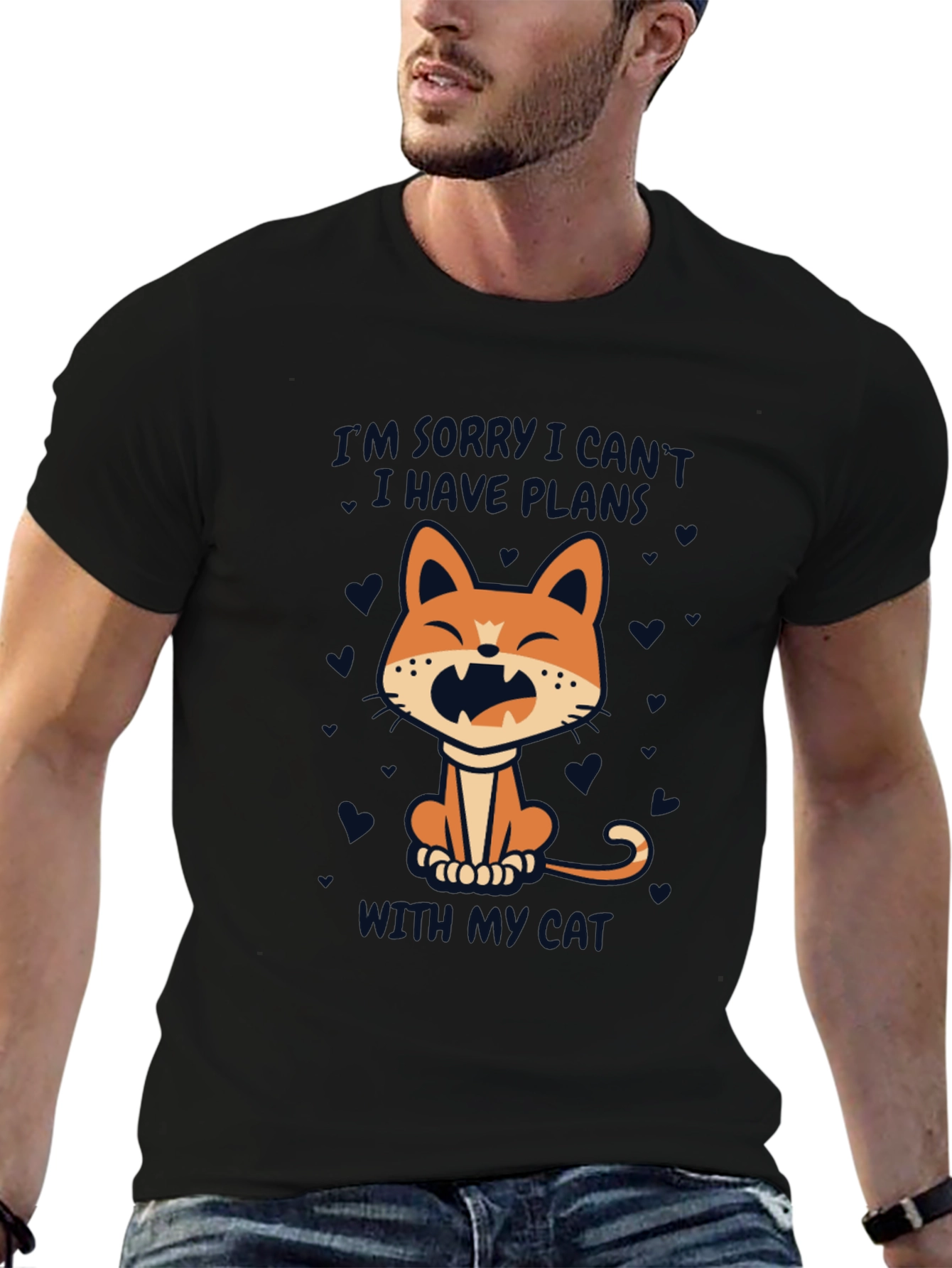 Cat Plans T-Shirt - Funny Graphic Tee