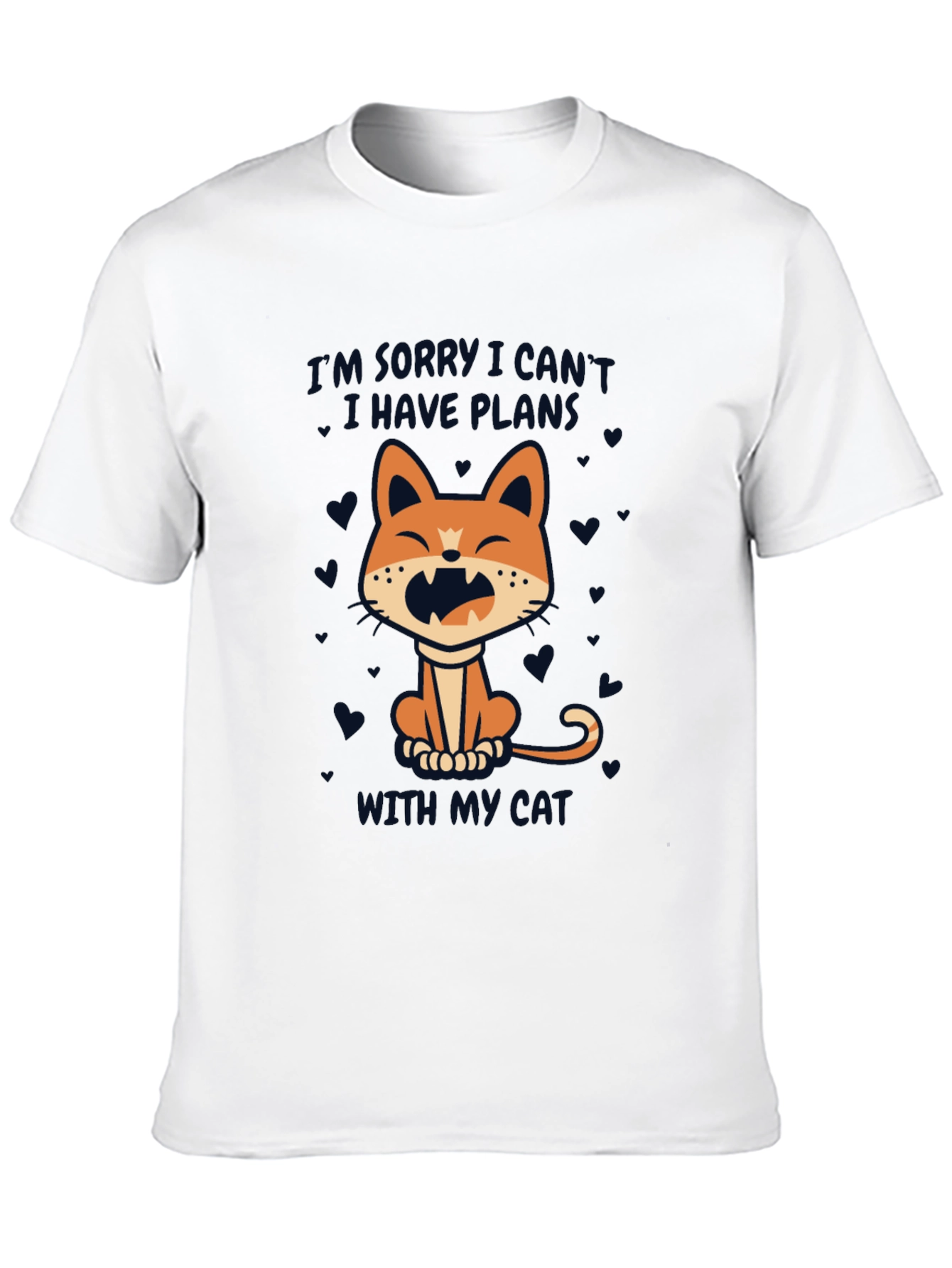 Cat Plans T-Shirt - Funny Graphic Tee