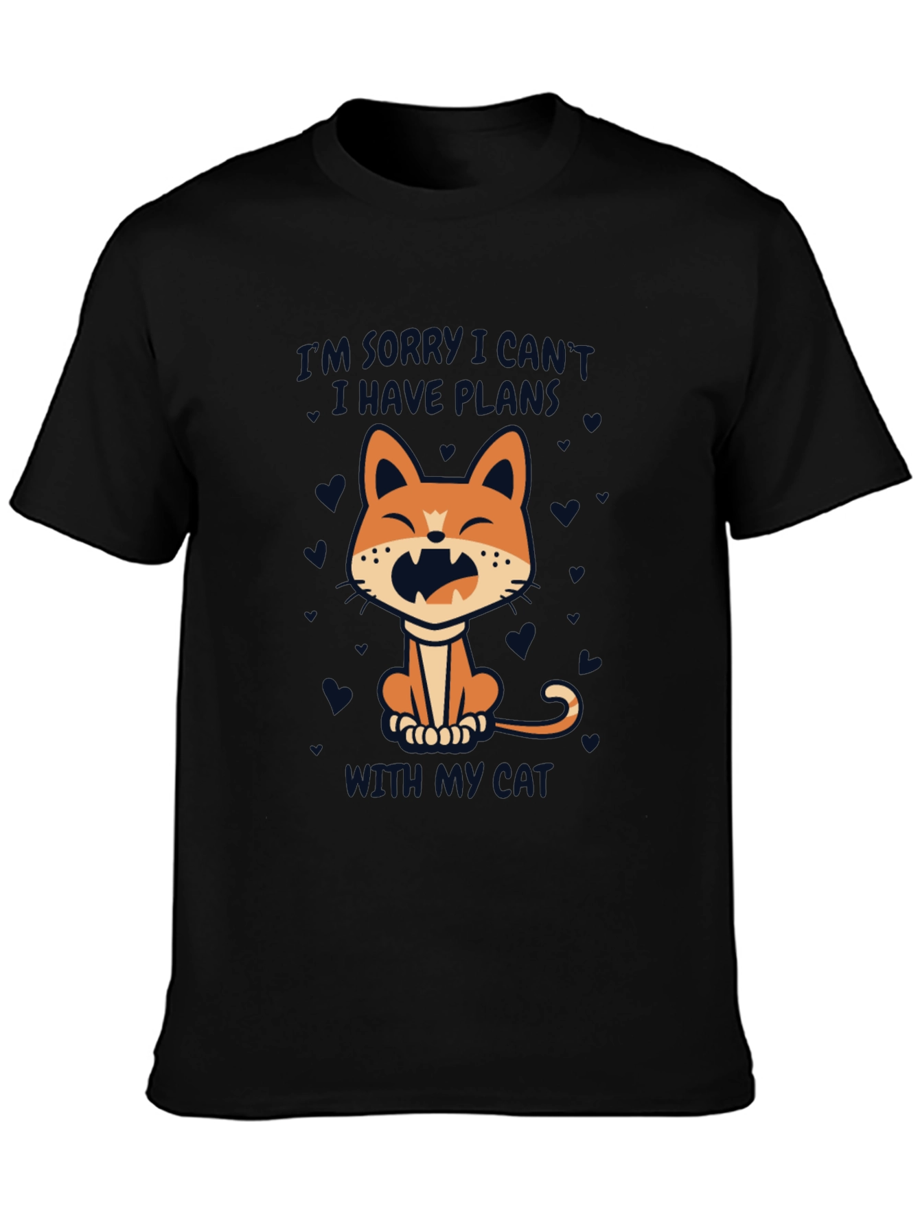 Cat Plans T-Shirt - Funny Graphic Tee