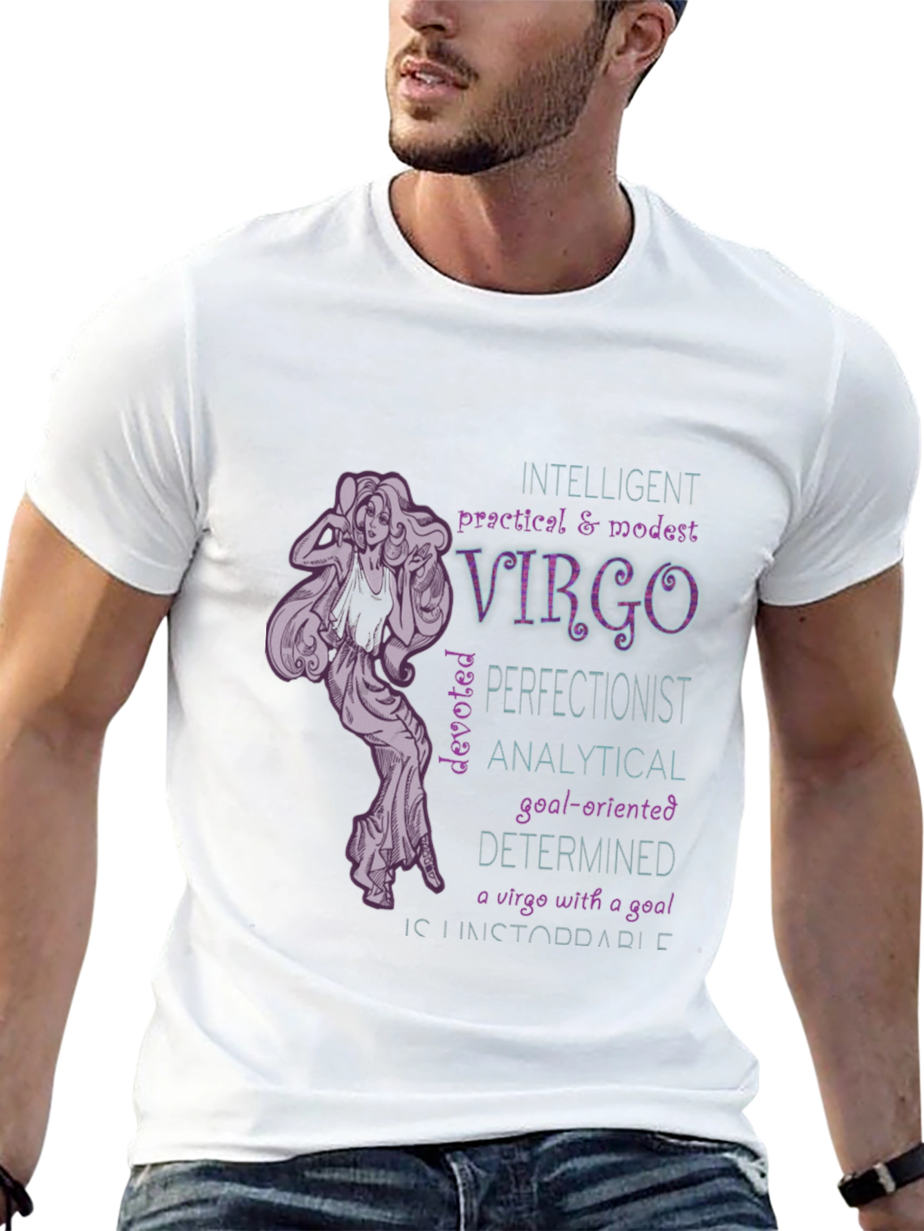 Virgo Zodiac T-Shirt - Intelligent & Determined