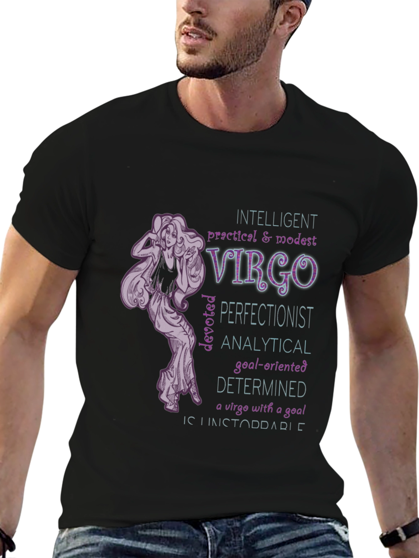 Virgo Zodiac T-Shirt - Intelligent & Determined