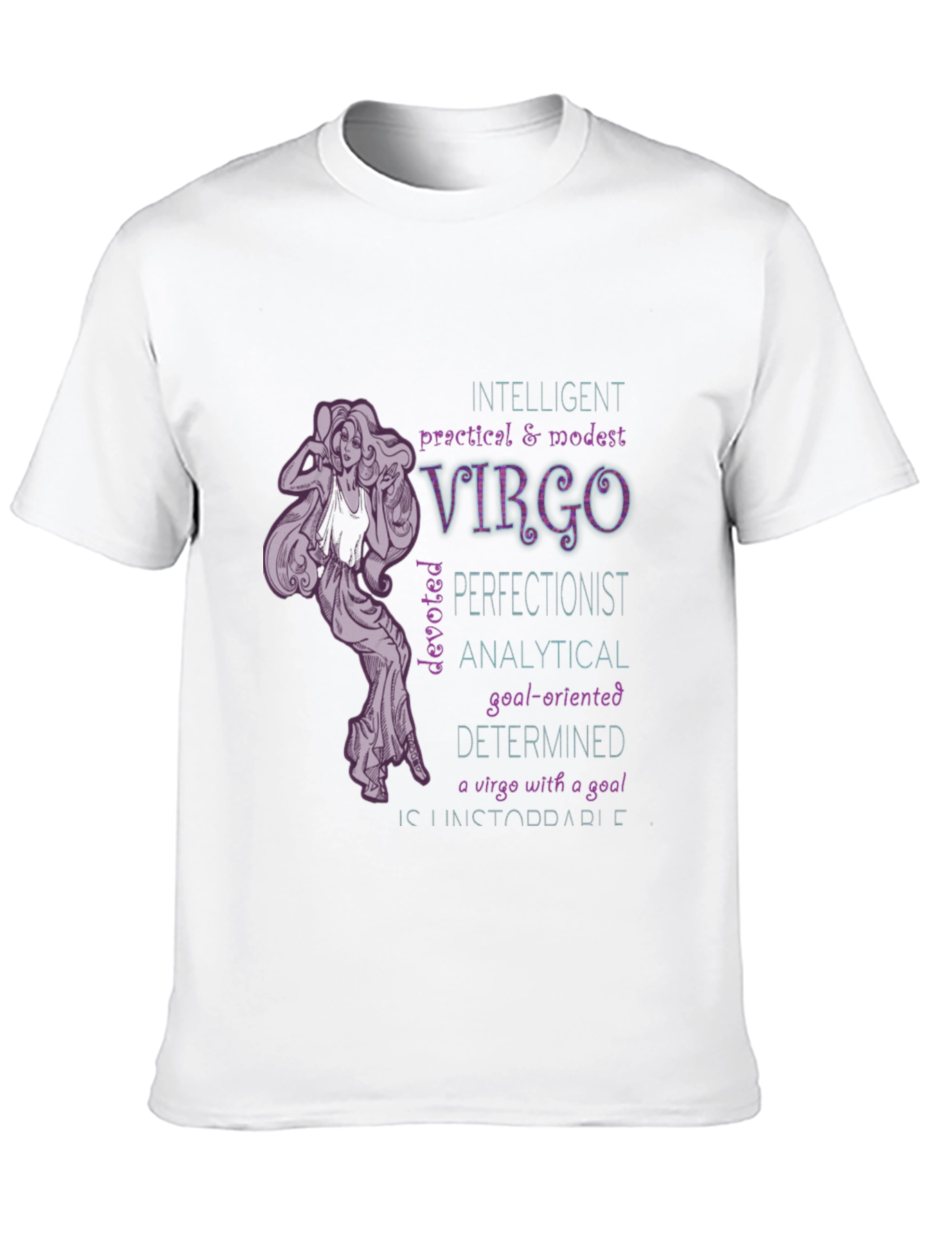 Virgo Zodiac T-Shirt - Intelligent & Determined