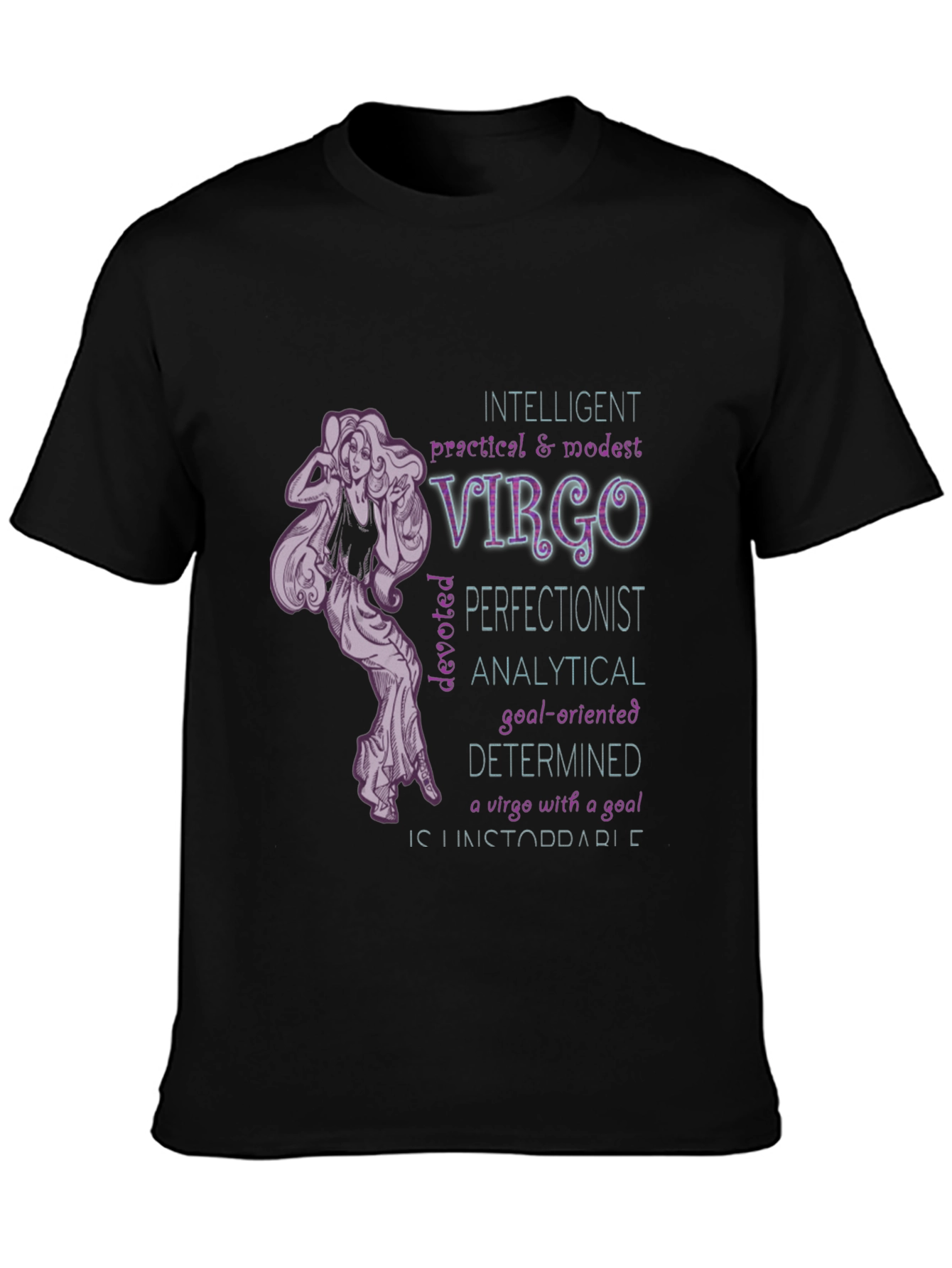 Virgo Zodiac T-Shirt - Intelligent & Determined