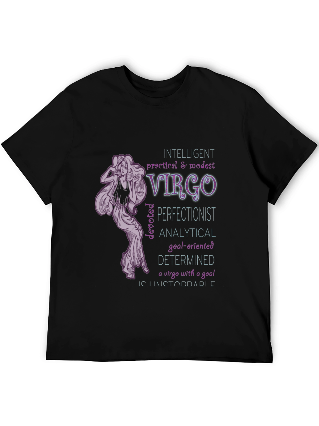 Virgo Zodiac T-Shirt - Intelligent & Determined