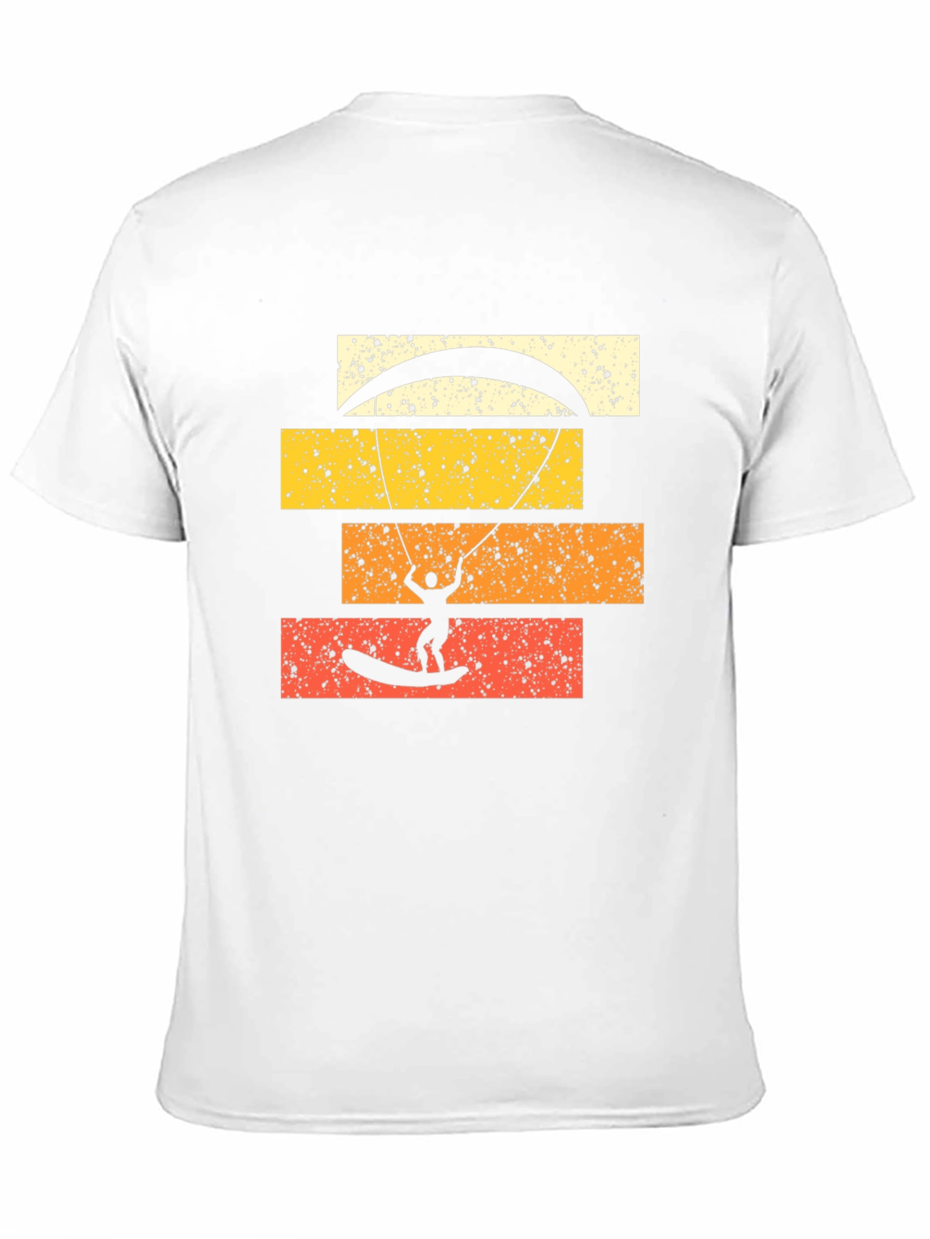 Retro Kitesurfing Graphic Tee - Black