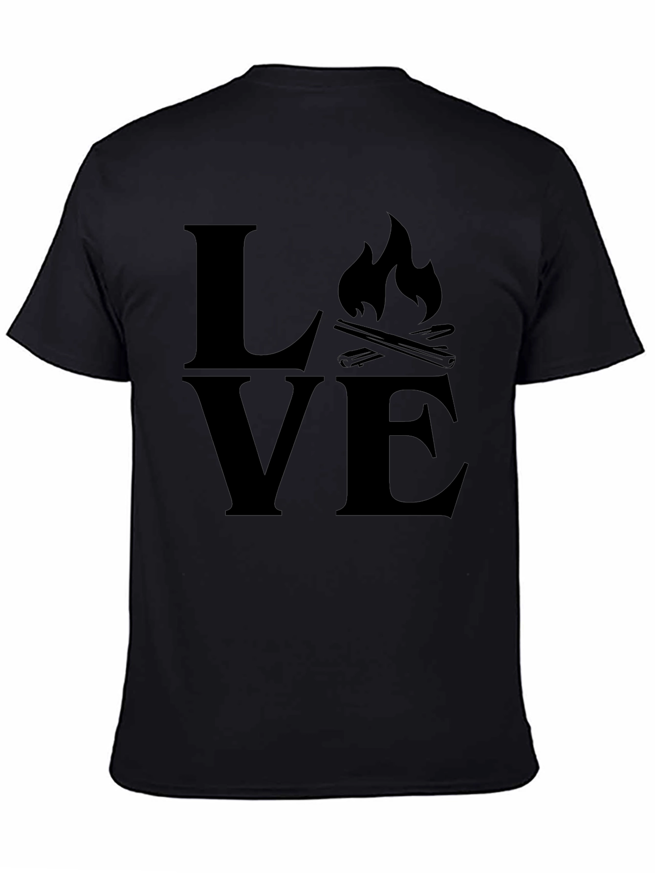 Love Camping Black T-Shirt