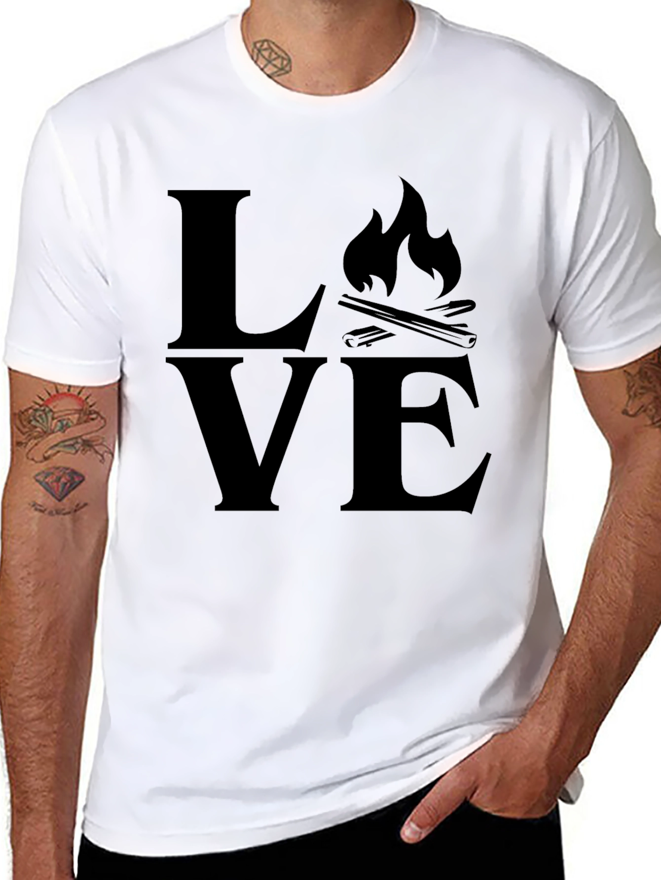 Love Camping Black T-Shirt